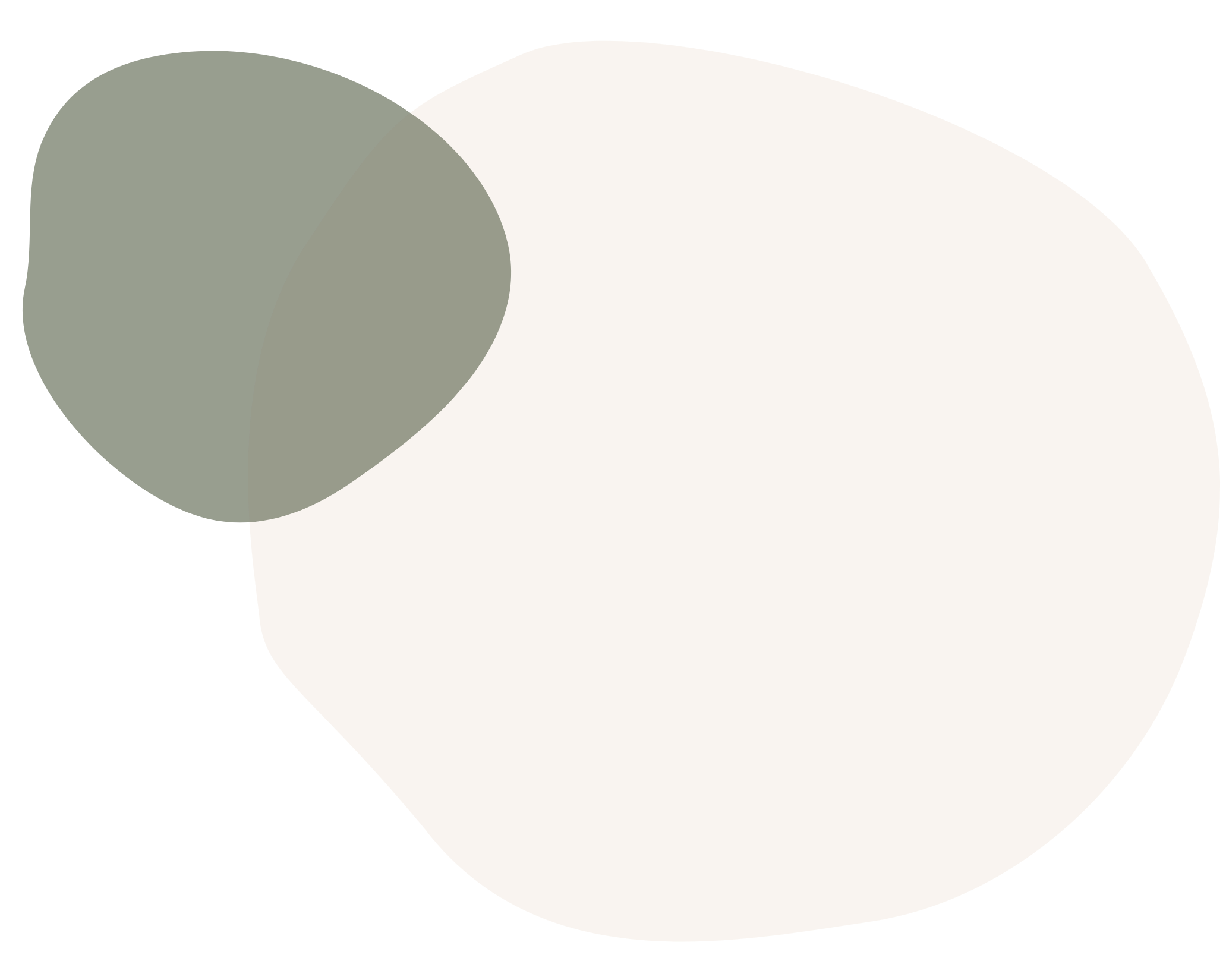 Abstract geometric shapes with beige and green overlapping circles.