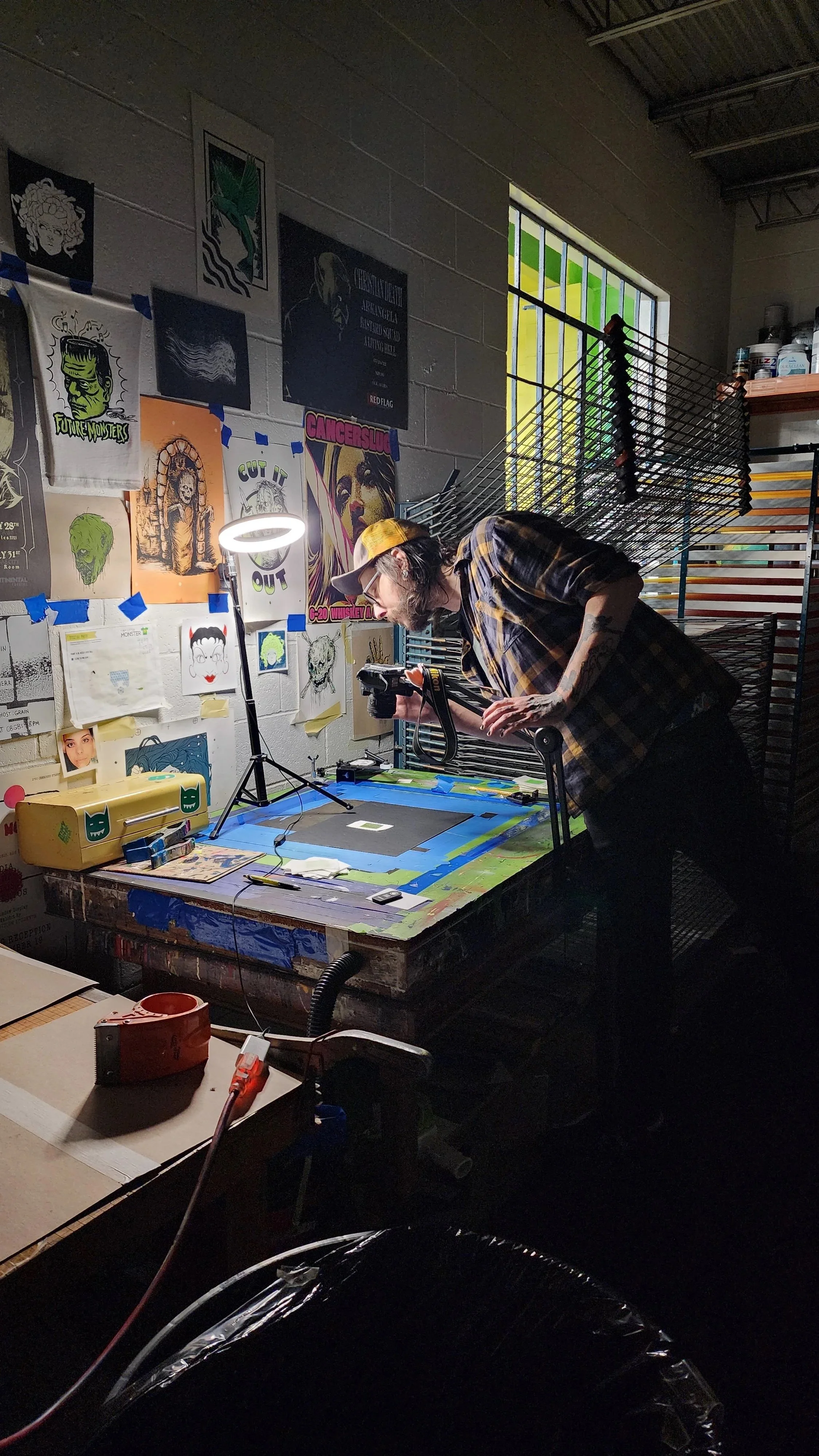 John Cowick of Bird-Mad Girl Press is a screen printer and member at Opaque Collective, a union screen printing shop in St. Louis, MO