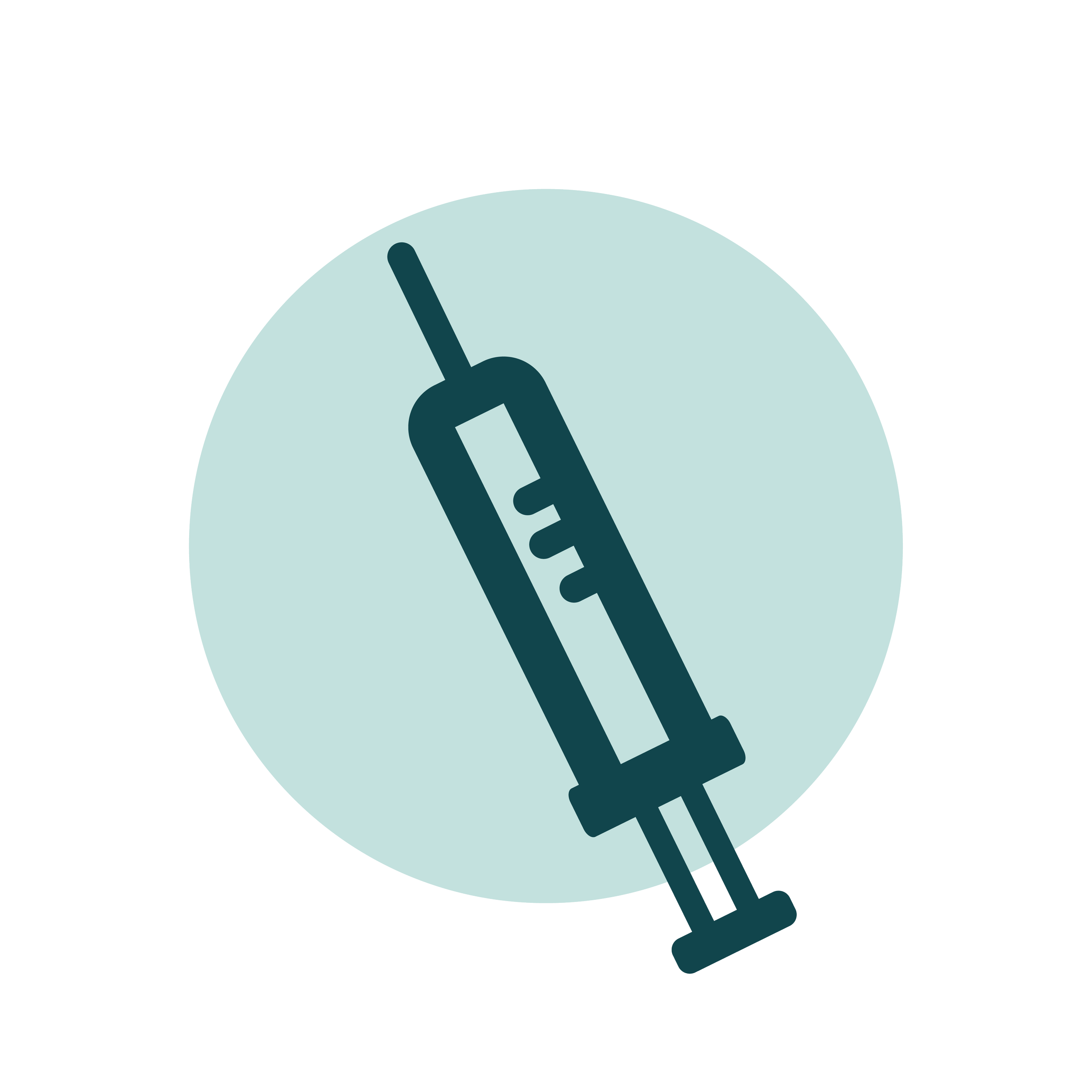 Simple line drawing of a tooth with a light blue background circle.