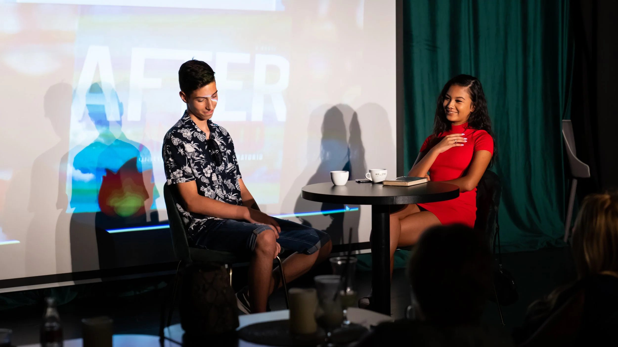 Teen Lab performance showcase with students presenting original work in Sacramento