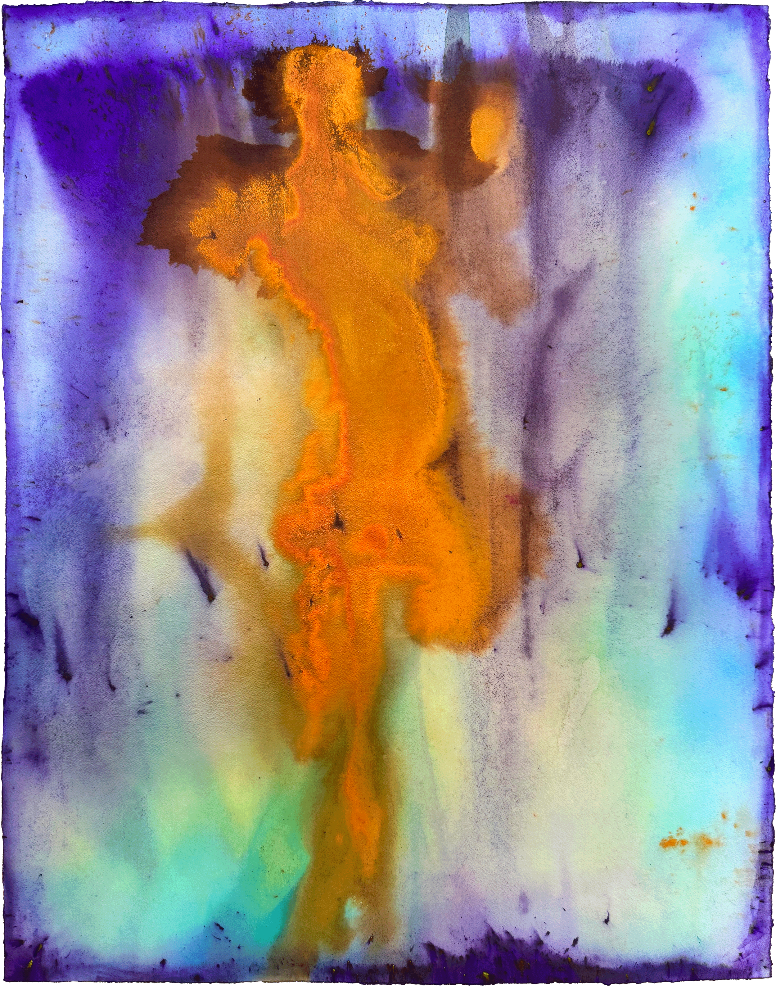 Running Angel, 2025. Dye on paper, framed — 31 x 40 in / 79 x 102 cm