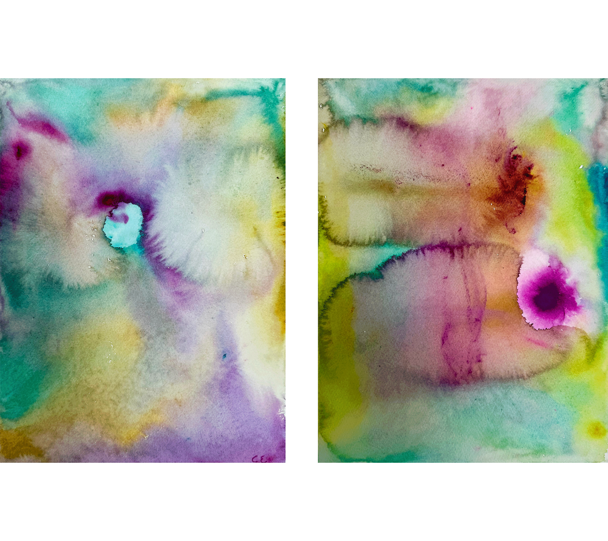 Lucky Us, 2025. Dye on paper, framed — 14 x 11 in / 35.5 x 28 cm