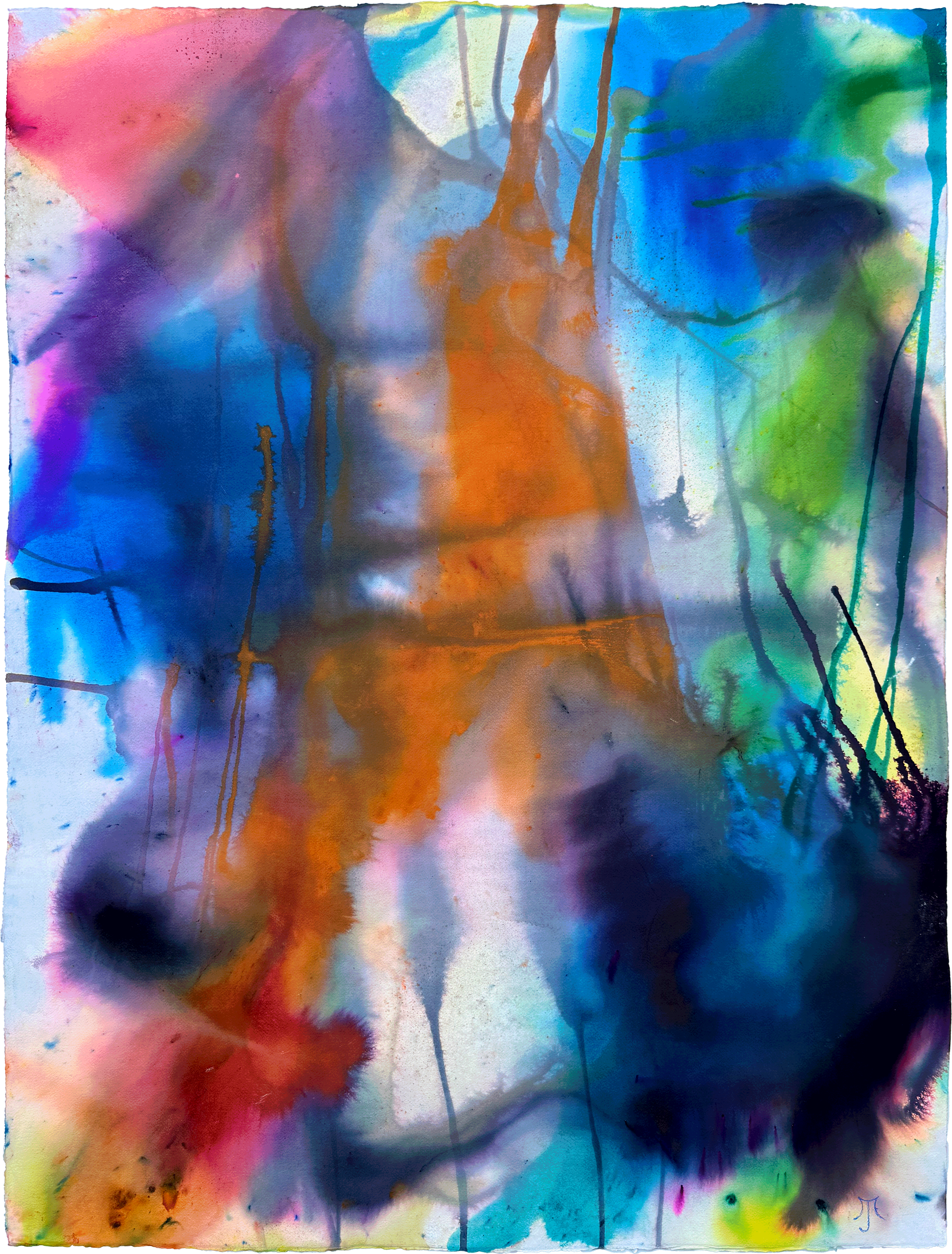 Pinnacle, 2025. Dye on paper, framed — 38.5 x 50.5 in / 98 x 127 cm