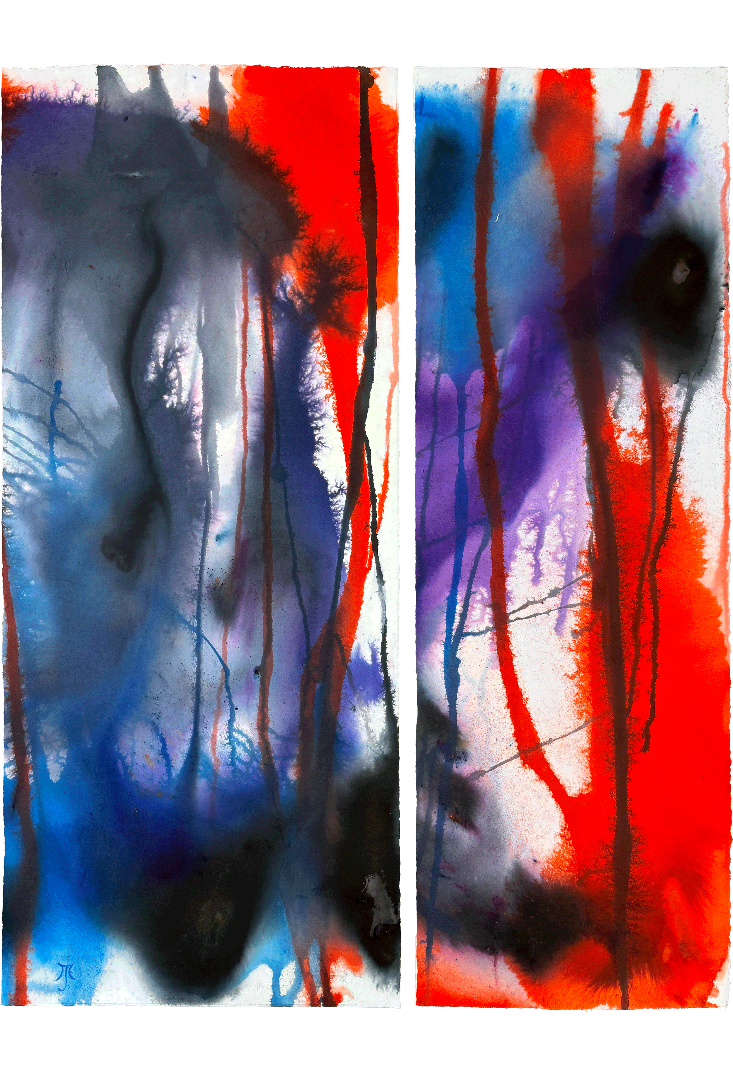 Meltdown, 2025. Dye on paper, framed — 33 x 41 in / 84 x 104 cm