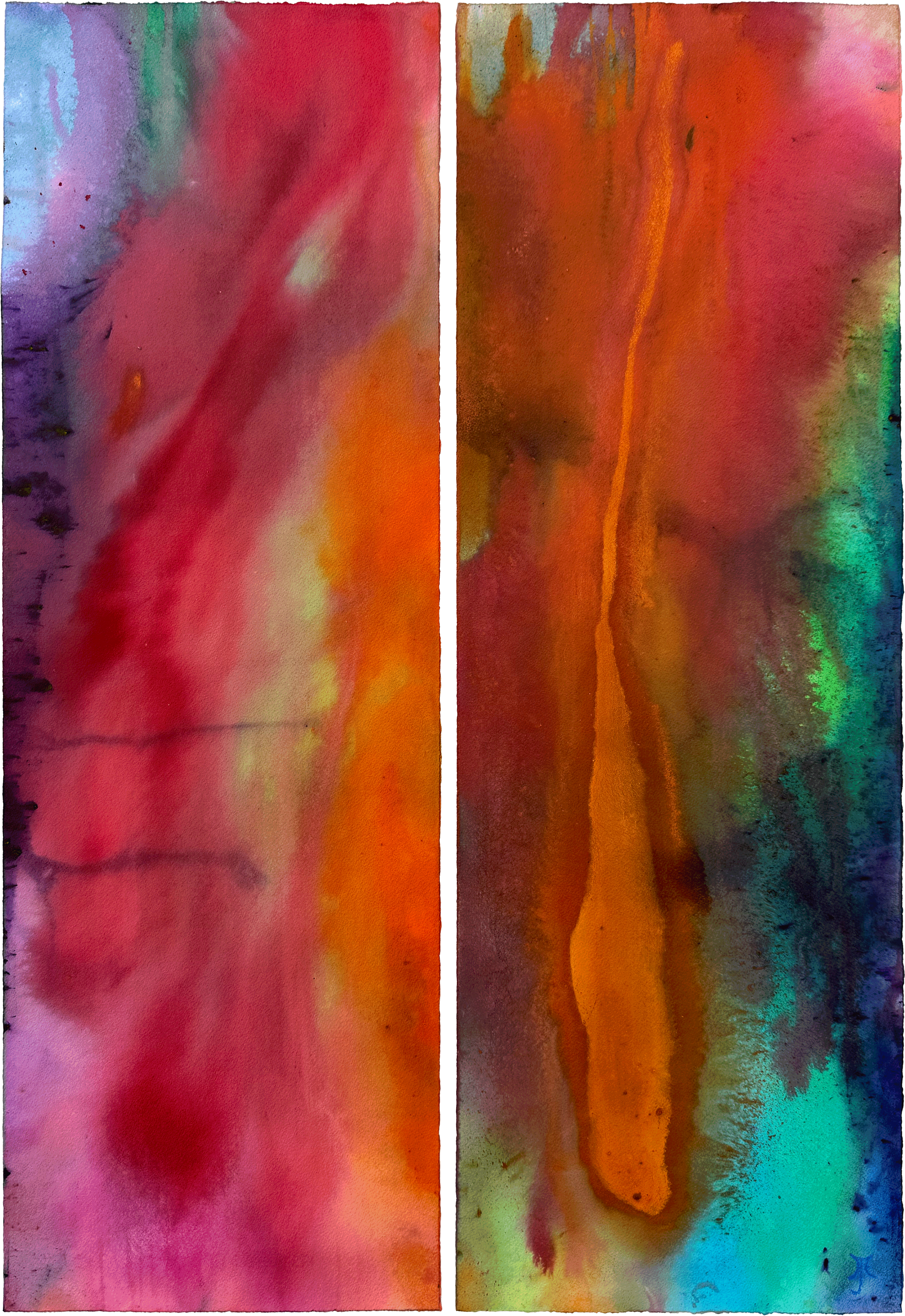 Lucky Spacedust, 2025. Dye on paper — 40 x 28 in / 101.5 x 71 cm