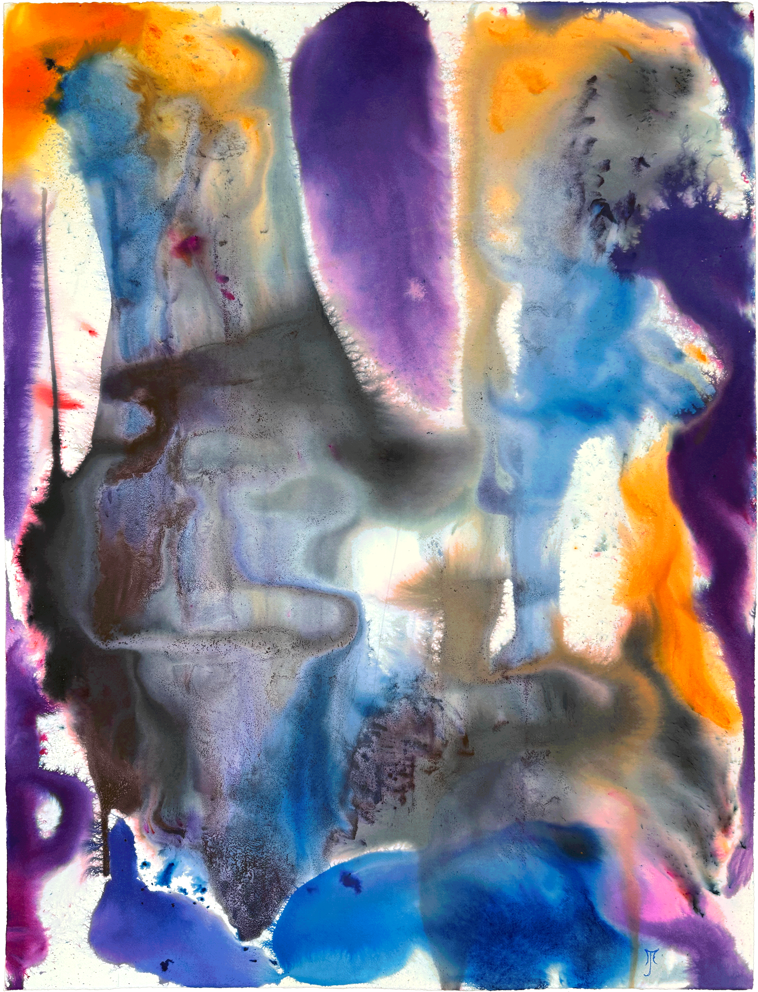 Hanging, 2025. Dye on paper, framed — 41.5 x 53.5 in / 105 x 136 cm