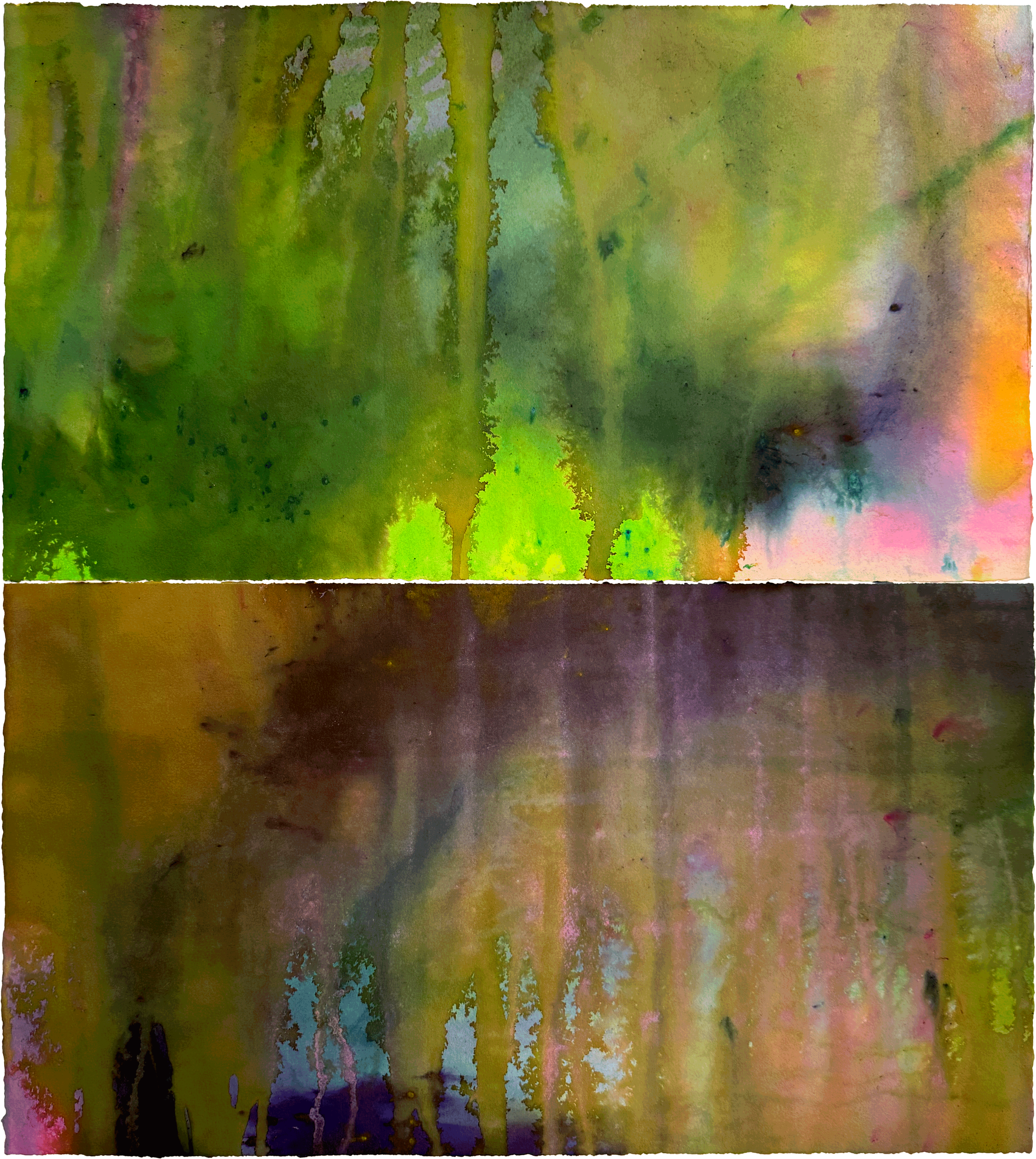 Rodrigo, 2025. Dye on paper — 24 x 24 in / 61 x 6 cm