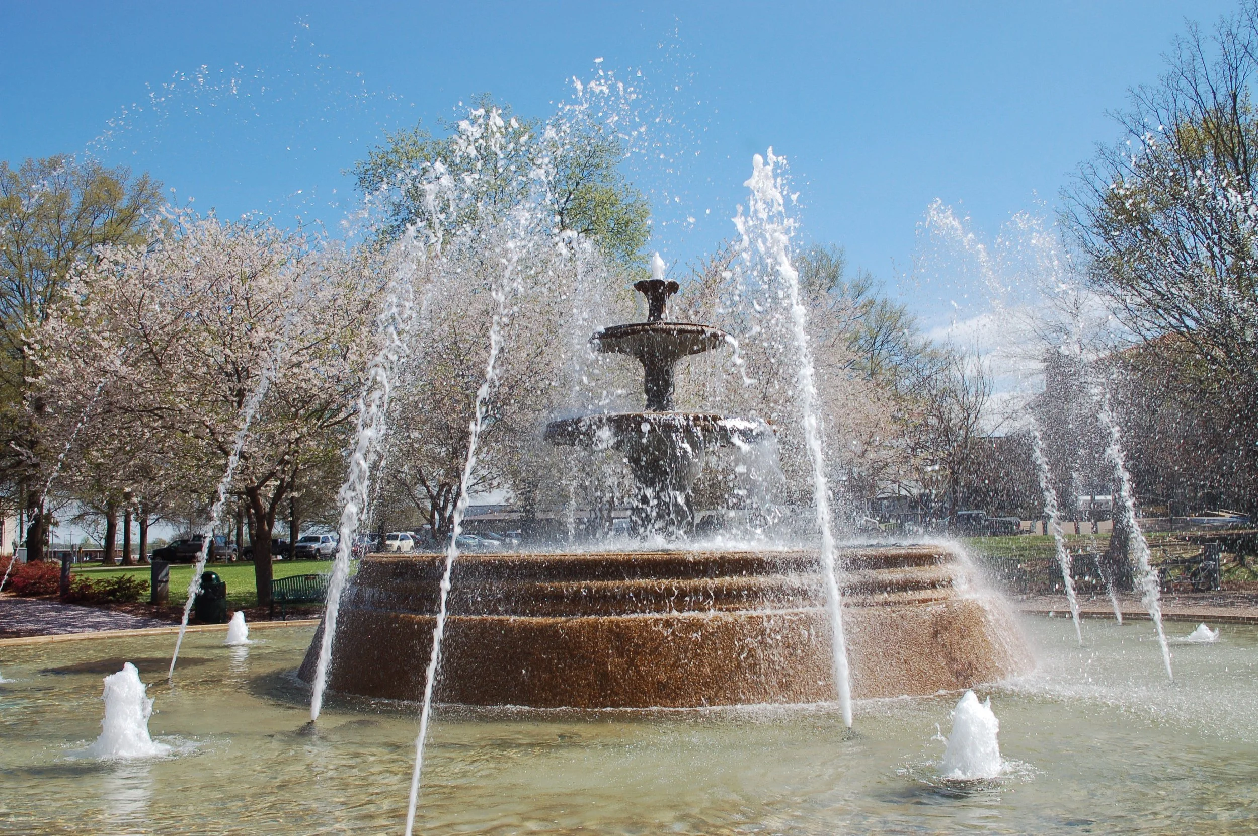 Large Fountain in Wilson Park, Florence Alabama