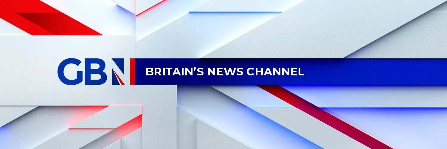 Britain's Biggest Model Railways makes the news! visit the news clips here. Television screen showing ITN News logo with a background resembling the clock face of Big BGB News Channel logo with red, white, and blue geometric design in the background.