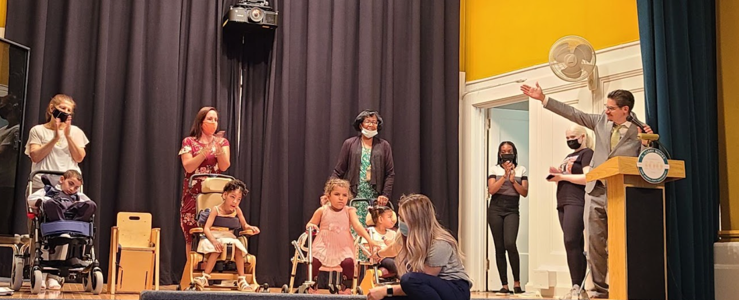 Students perform on stage at the Moore Variety Club show