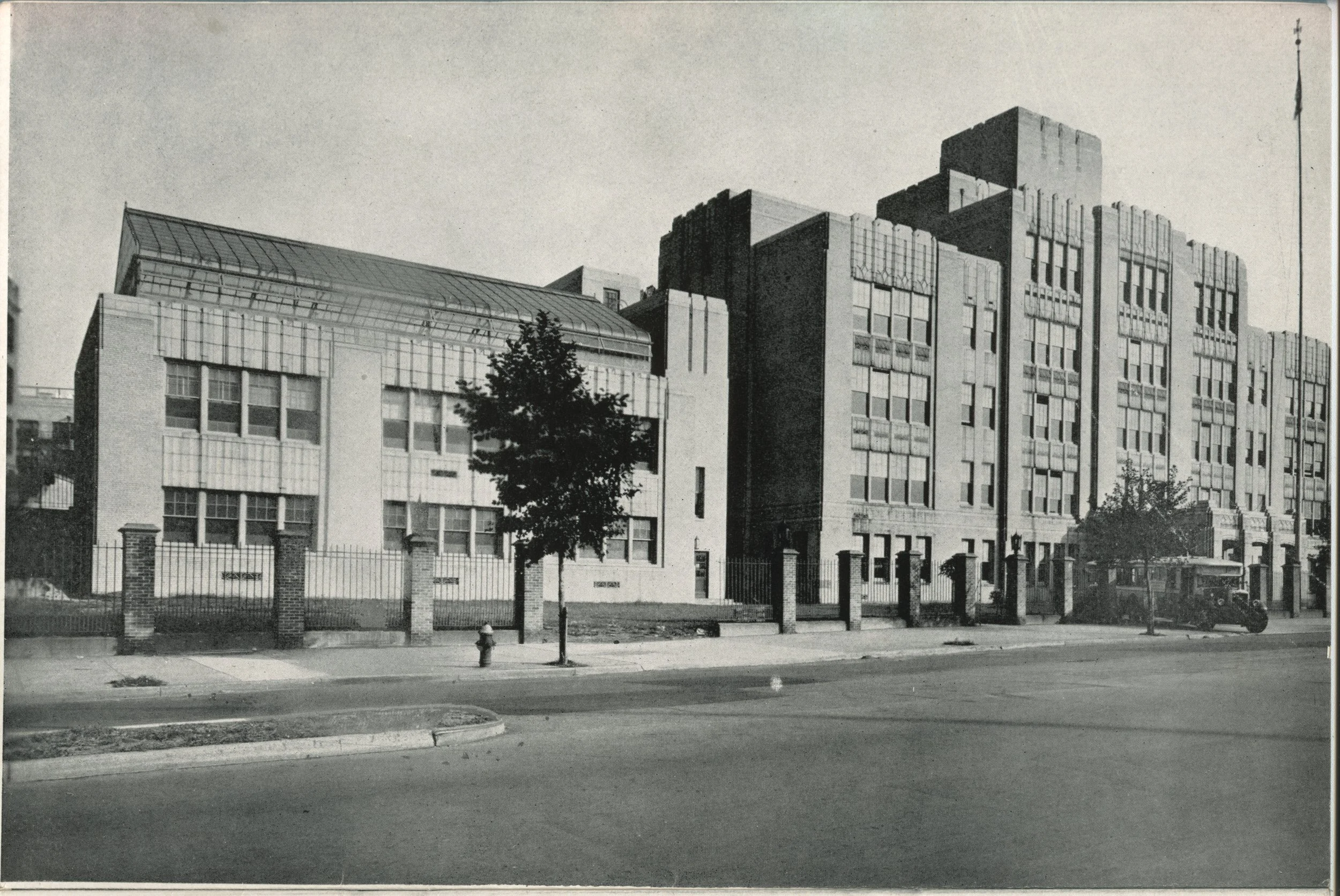 The A. Harry Moore School building on Kennedy Boulevard in its early years