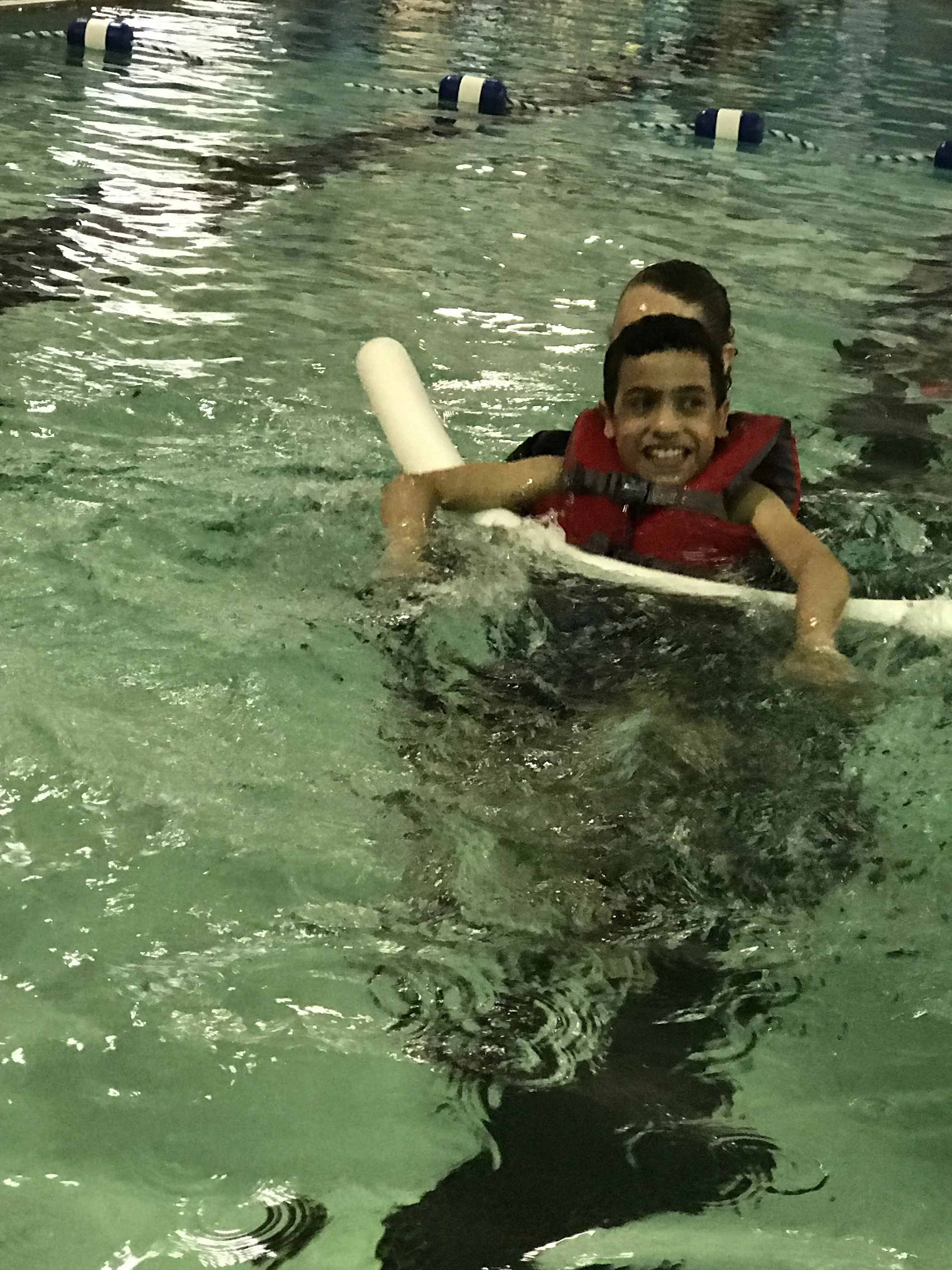 Adapted aquatics in the pool