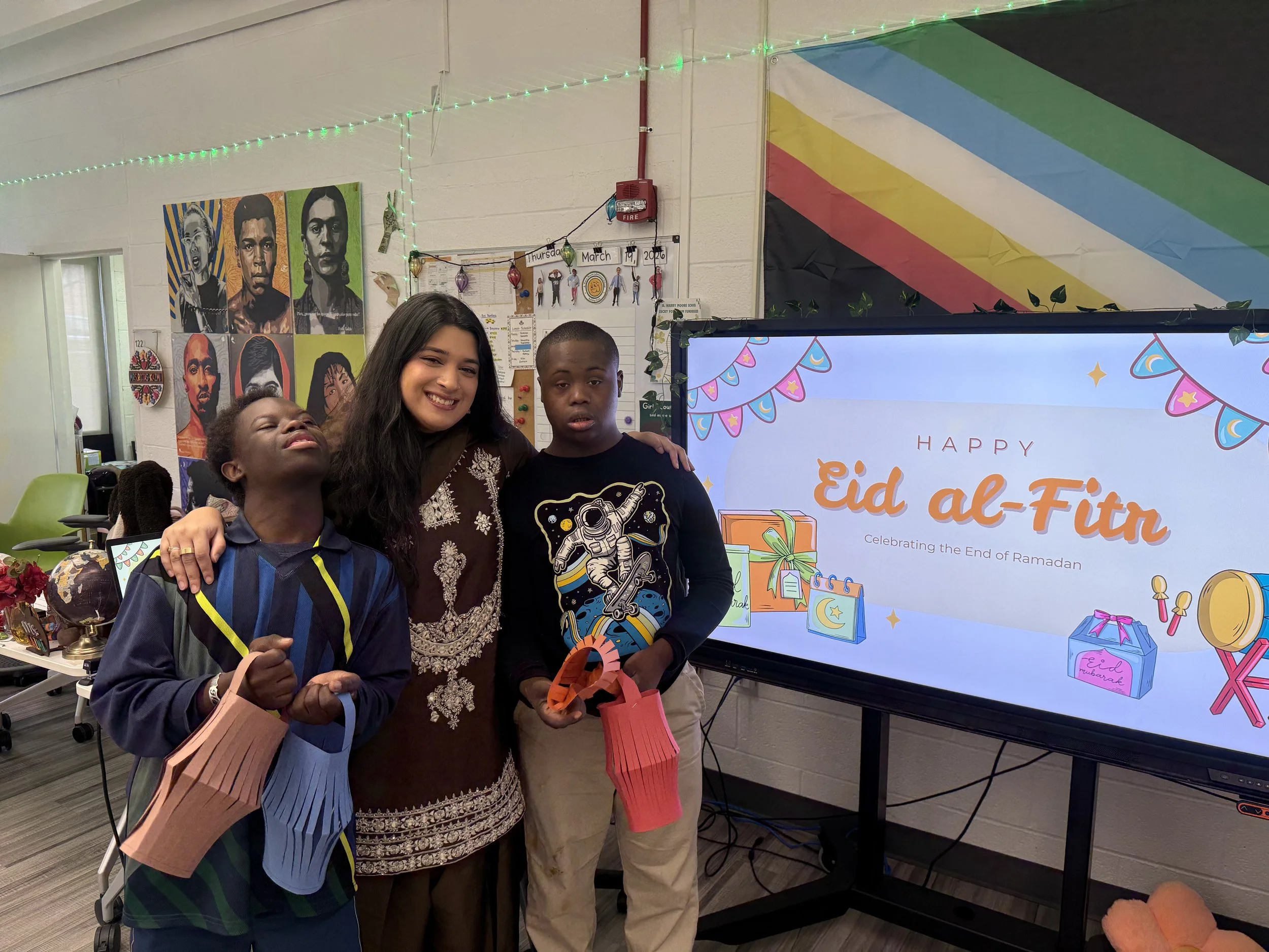 Students celebrate Eid al-Fitr together