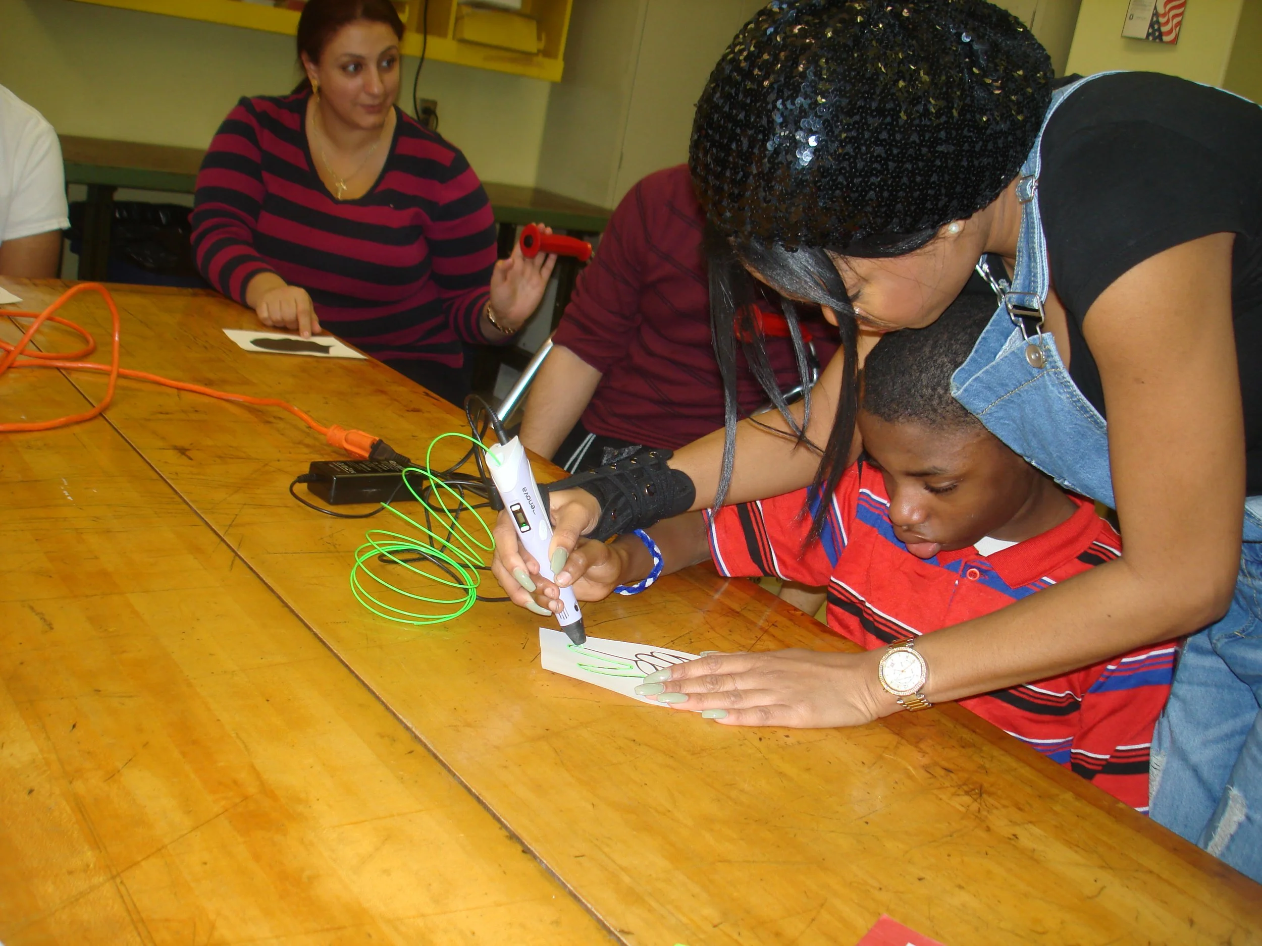 Students create with 3D pens