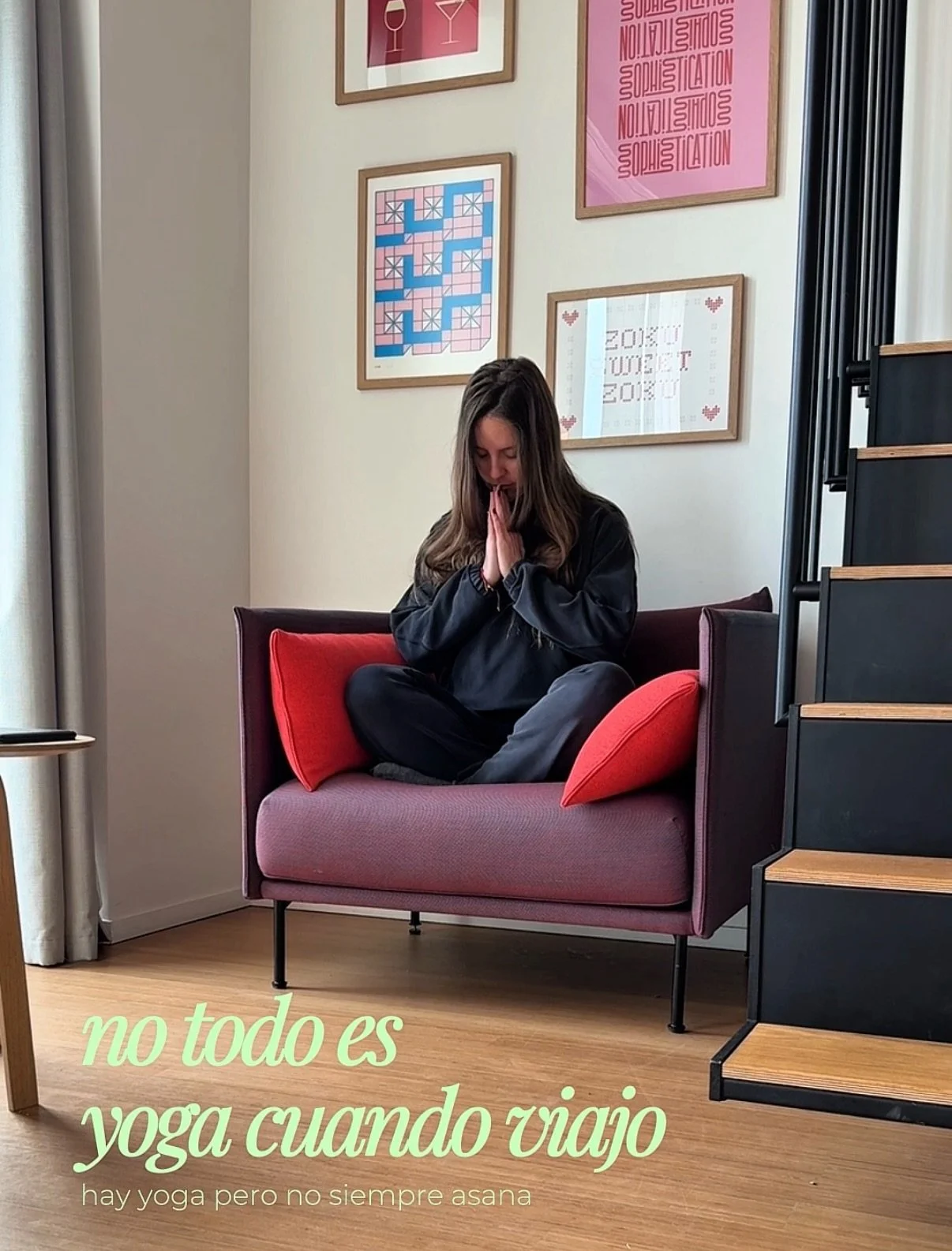 cuando estoy de viaje me muevo much&iacute;simo durante el d&iacute;a, por eso me gusta despertar lento,
s&eacute; que despu&eacute;s no voy a parar.

y solo vengo a recordarte
que no todo es pincha, arcos e intensidad.
un poco de silencio, respiraci