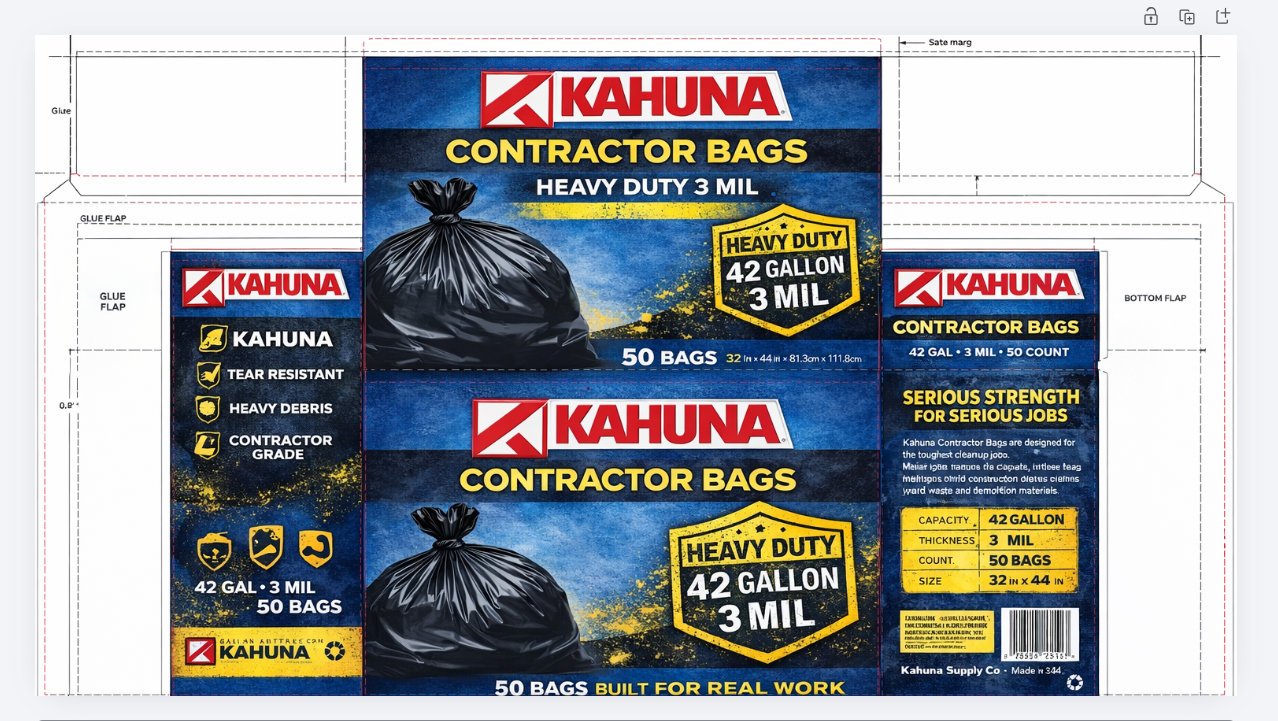 Kahuna Contractor Bags