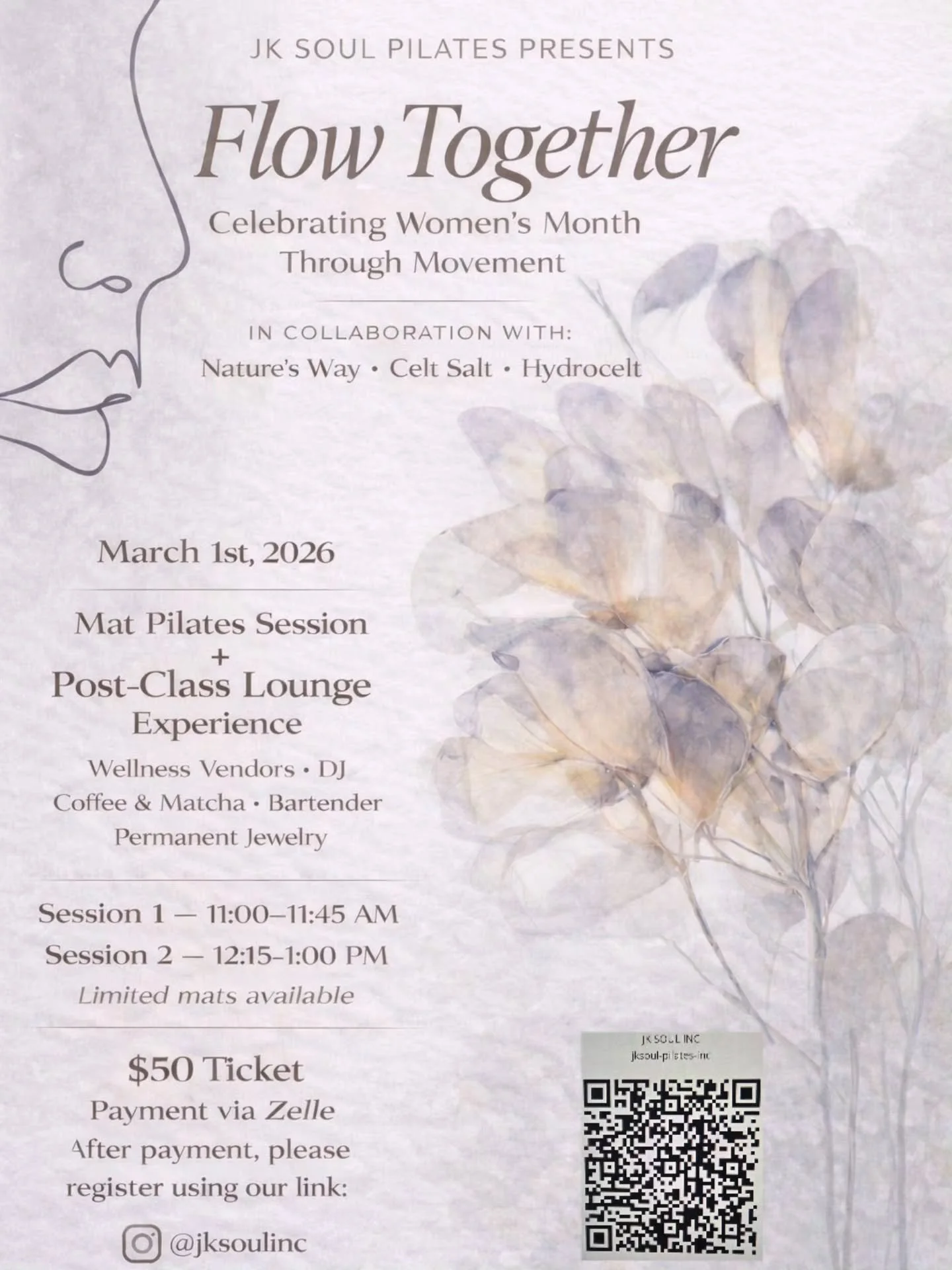 First ever pop-up Mat Pilates with JK Soul 🤍

Limited spots reserve yours ASAP before we&rsquo;re fully booked. 

#jksoulinc #movewithintention #matpilates #womenshistorymonth #wellnesscommunity