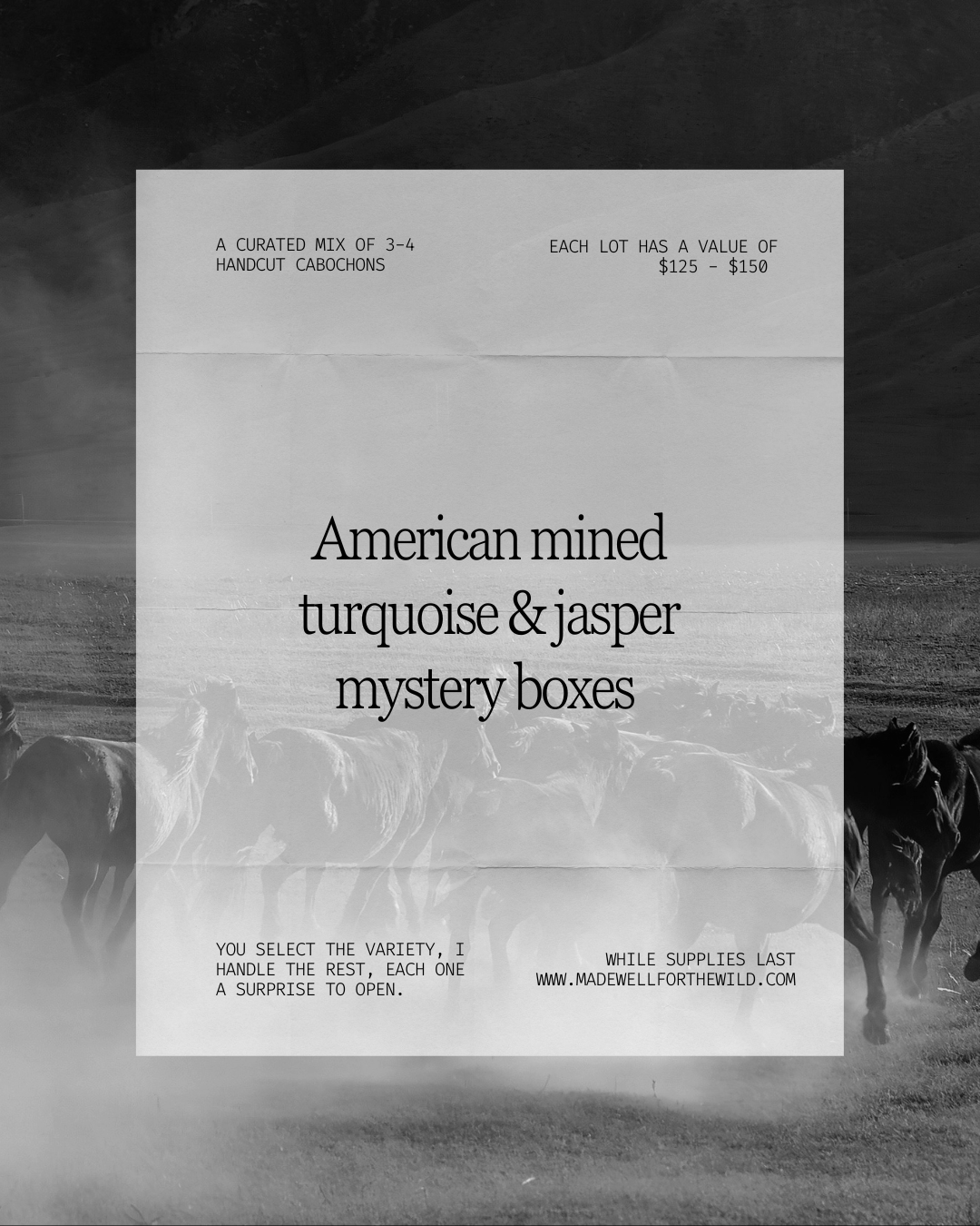 American mined cabochon mystery box