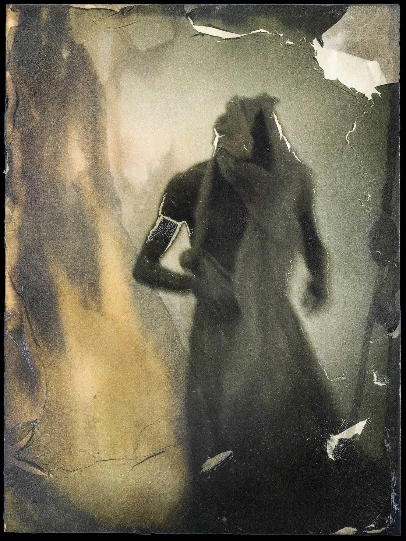 2025 Greece.
Image transfer on watercolour paper painted with inks.