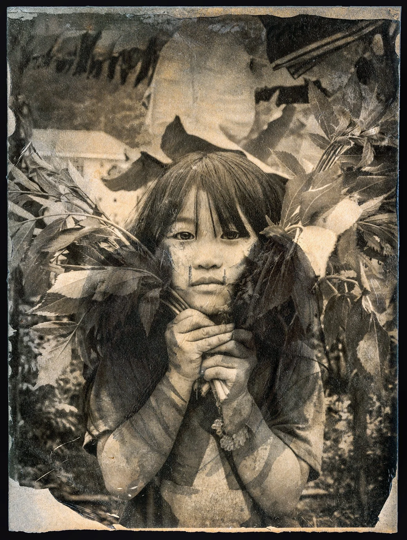 2025 Greece.
Image transfer on watercolour paper painted with inks.