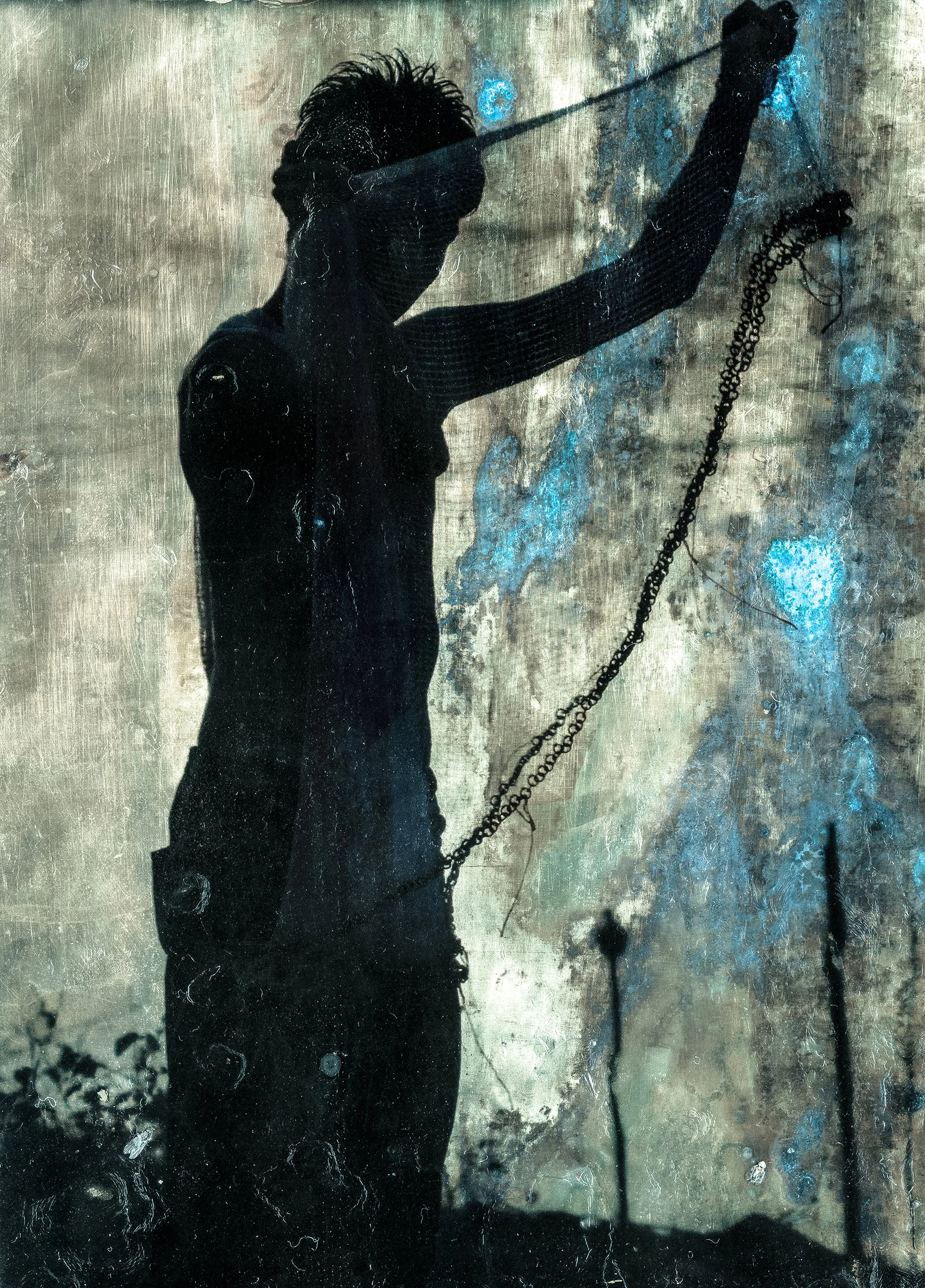 2012, Laos. Brass plate - Image transfer.