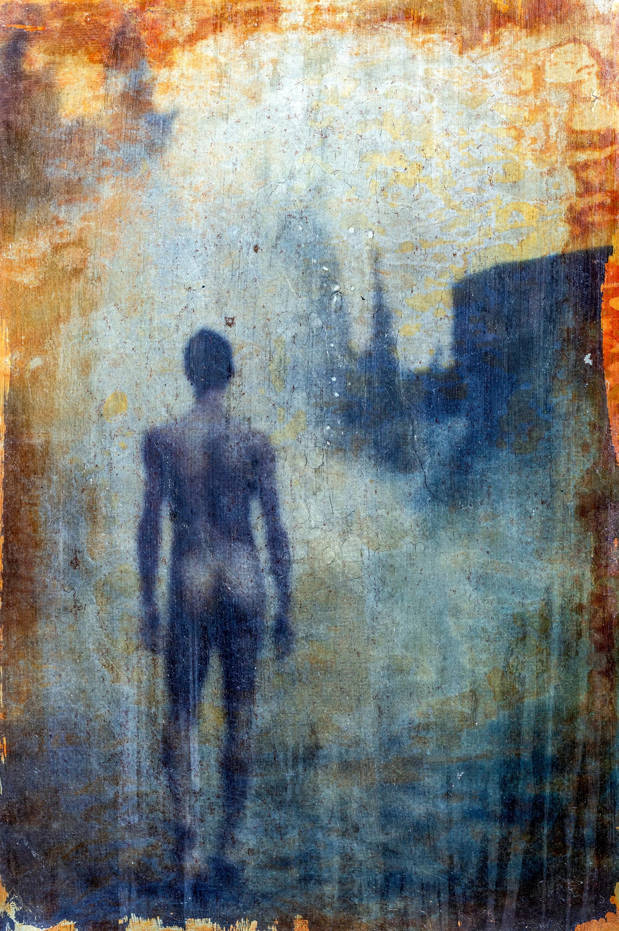 2011, Greece. Tin plate - Image transfer.