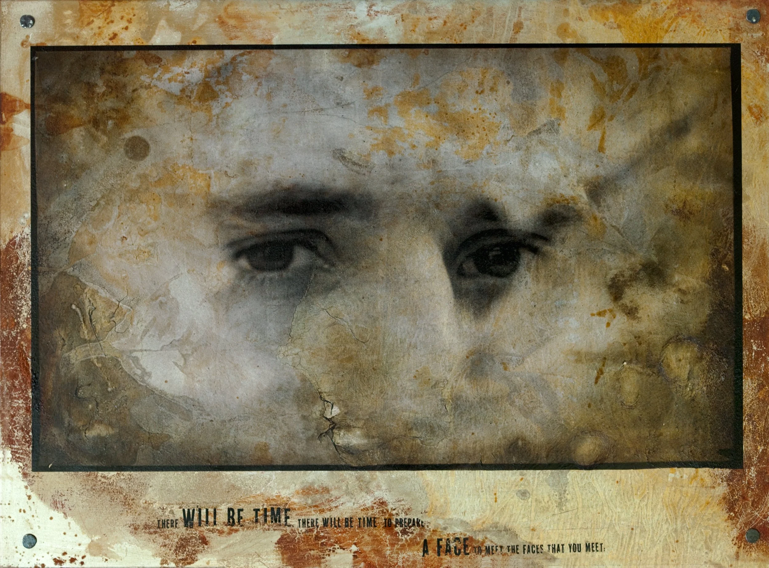 2011, Greece. Tin plate - Image transfer.
