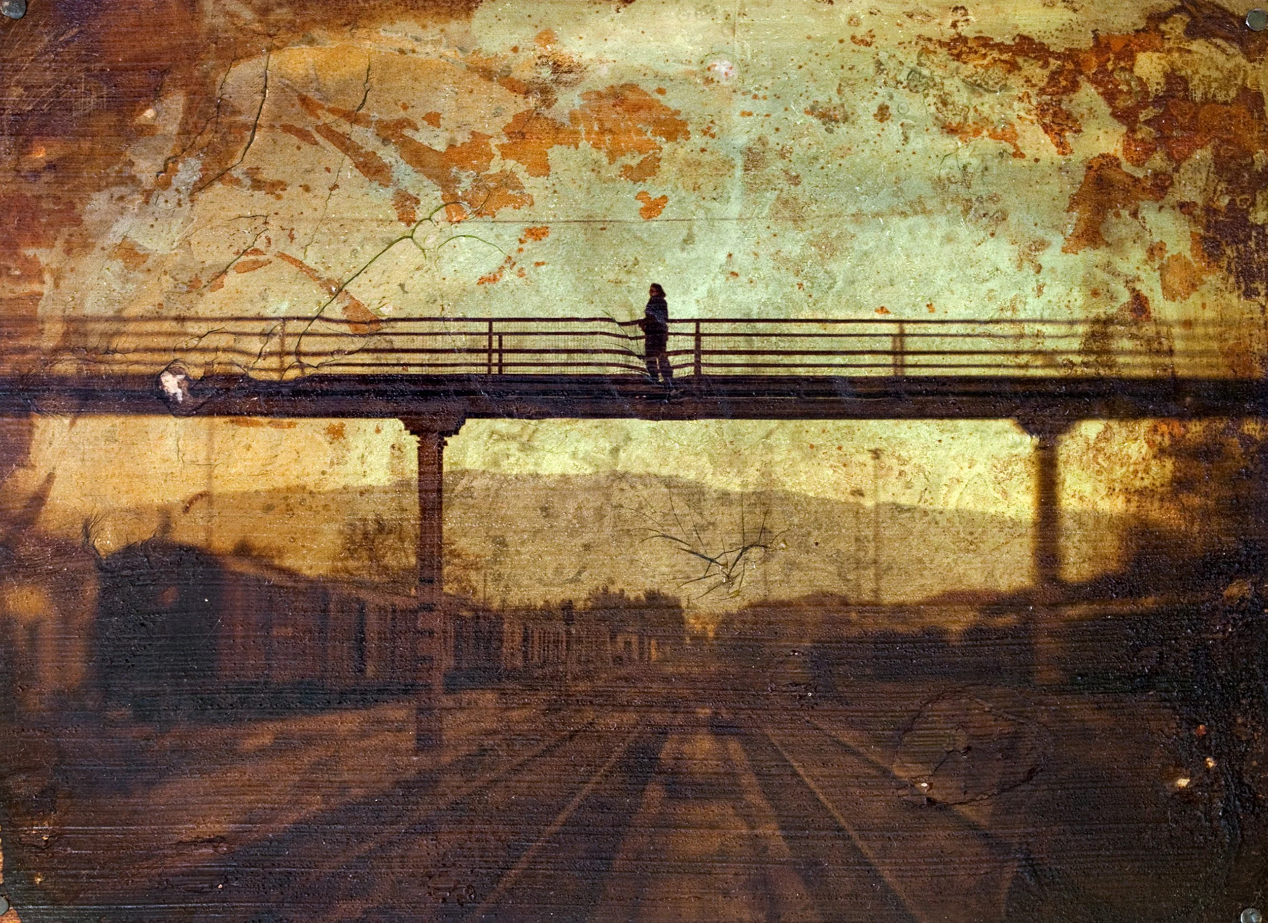 2011, Greece. Tin plate - Image transfer.