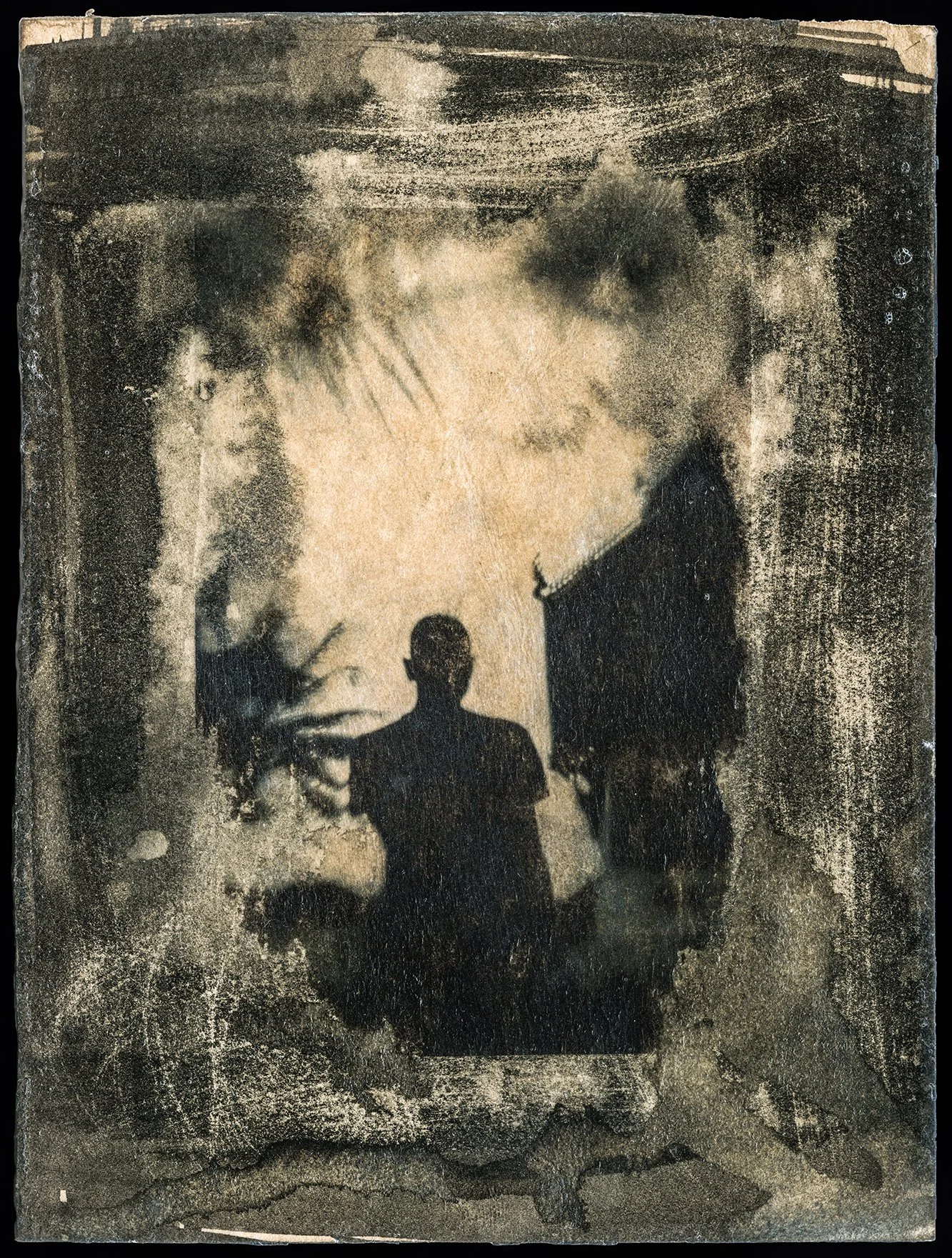 2025 Greece.
Image transfer on watercolour paper painted with inks.