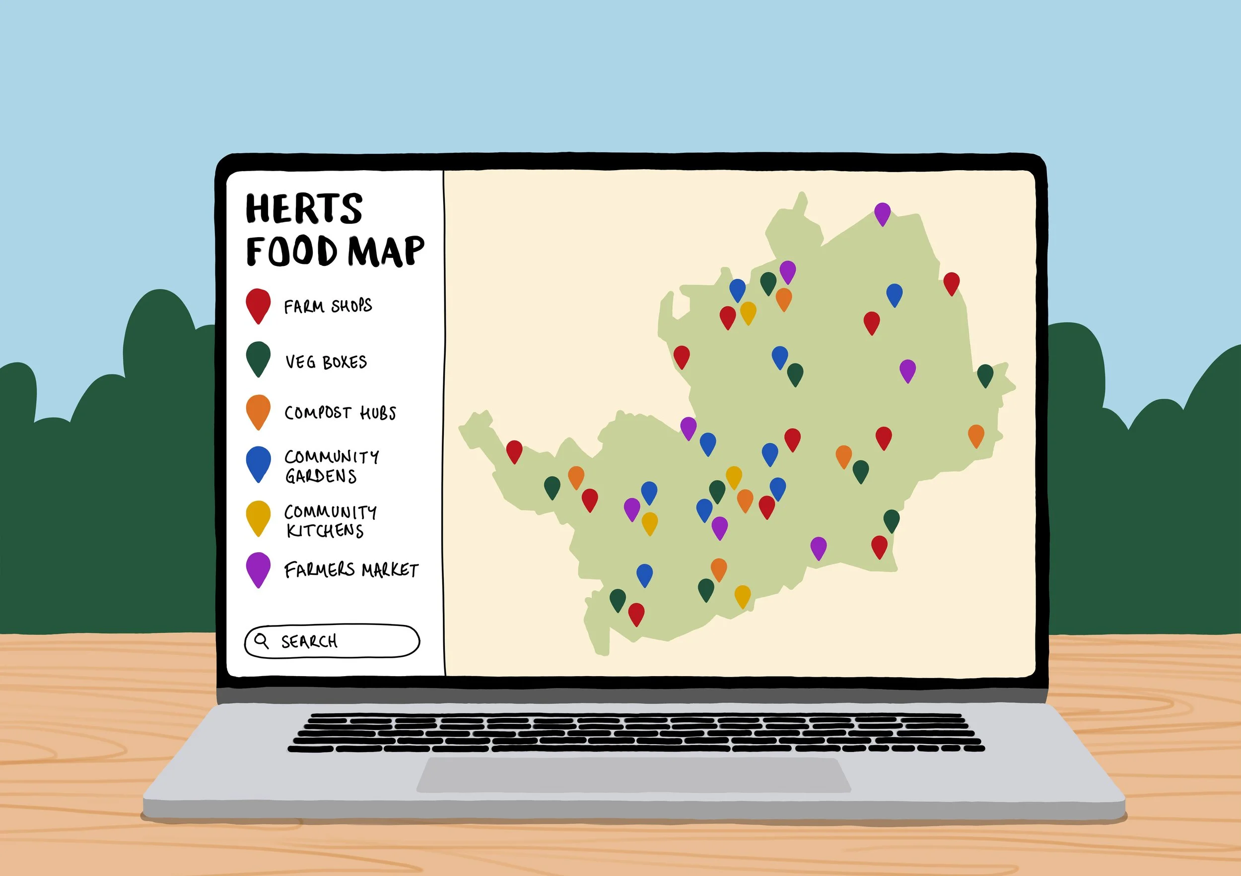 Online Food Map