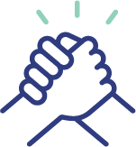 SUFA support hands icon