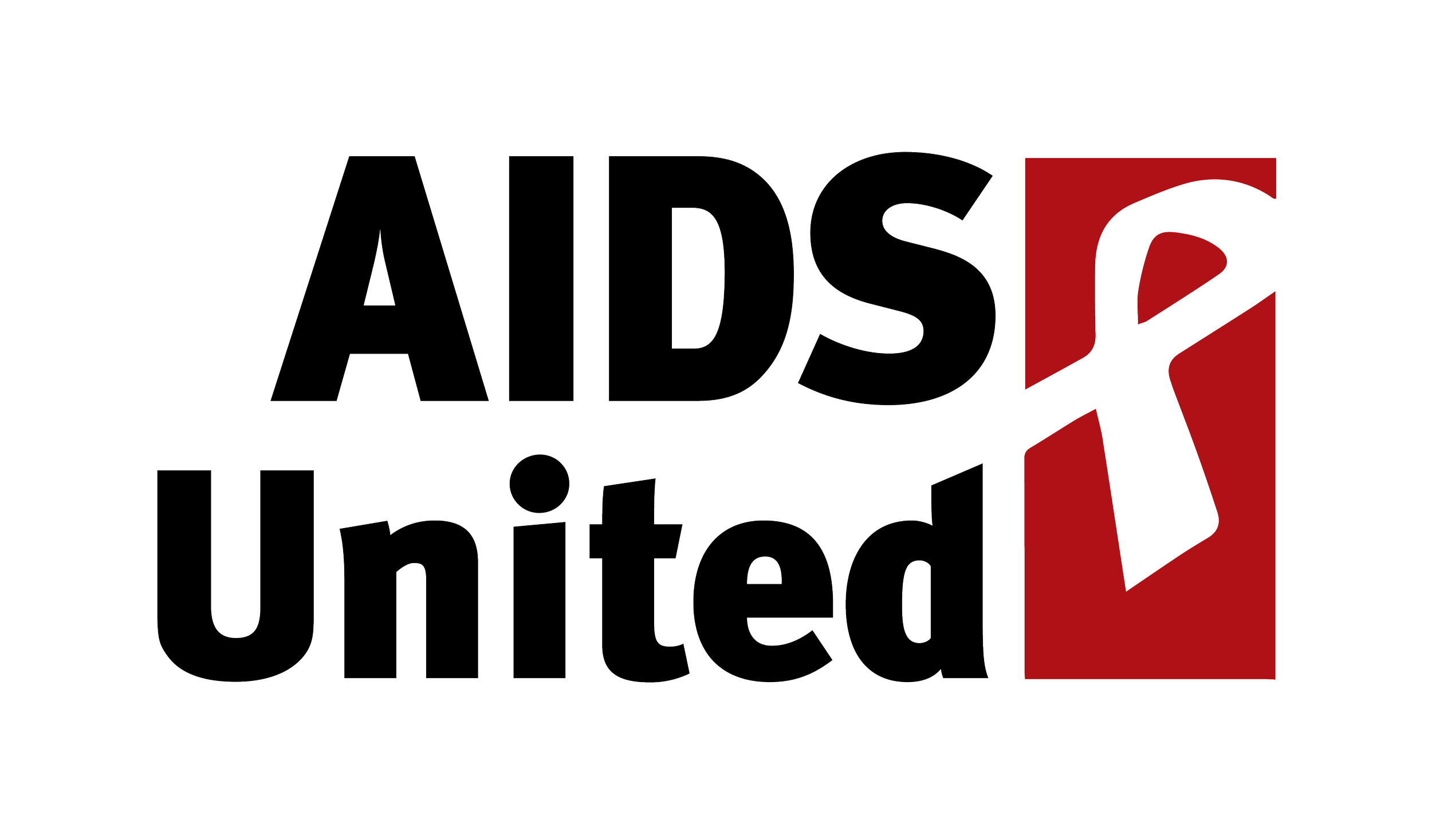 The logo for AIDS United, featuring the organization's name with the word