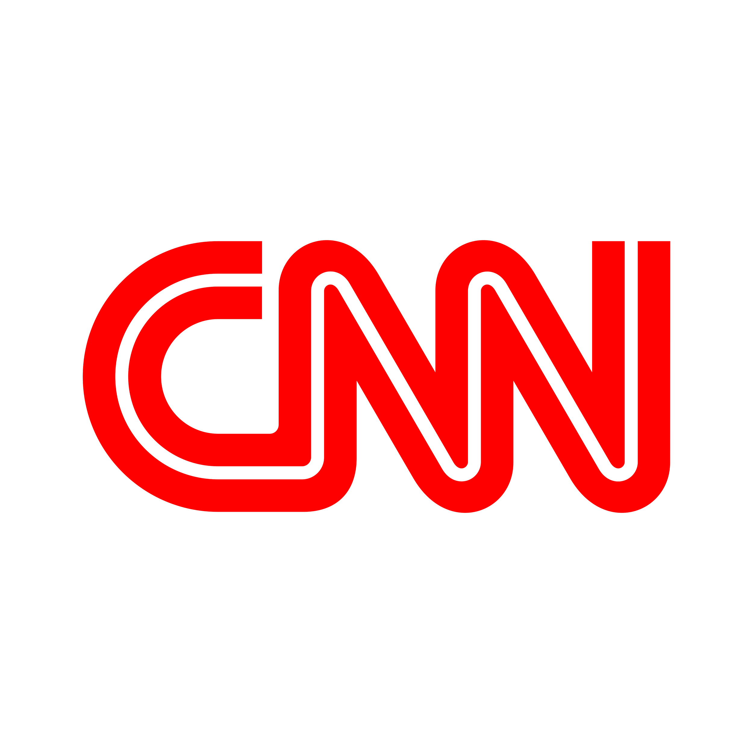 CNN logo in red and black colors on a black background.