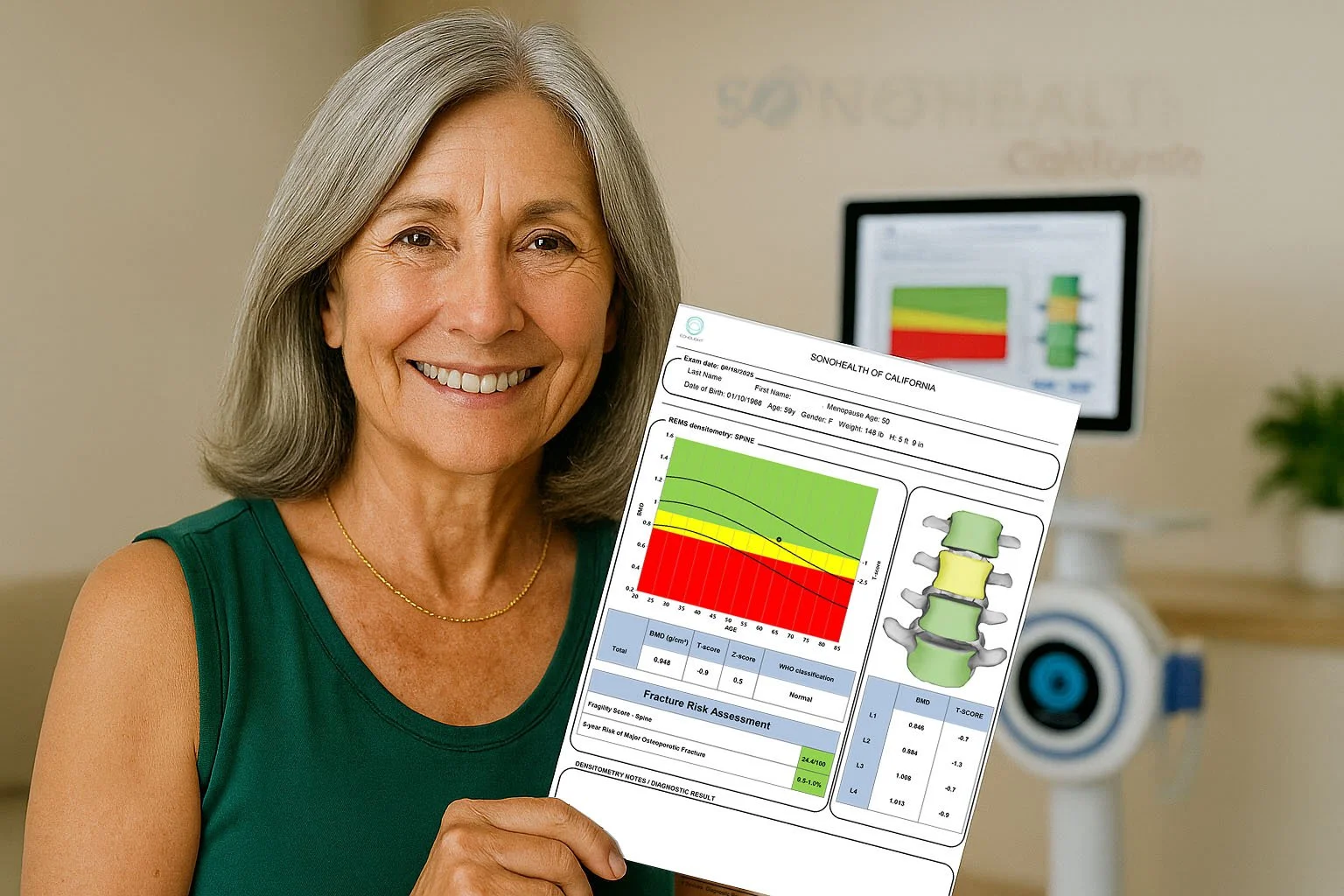 REMS Bone Density Scan Report