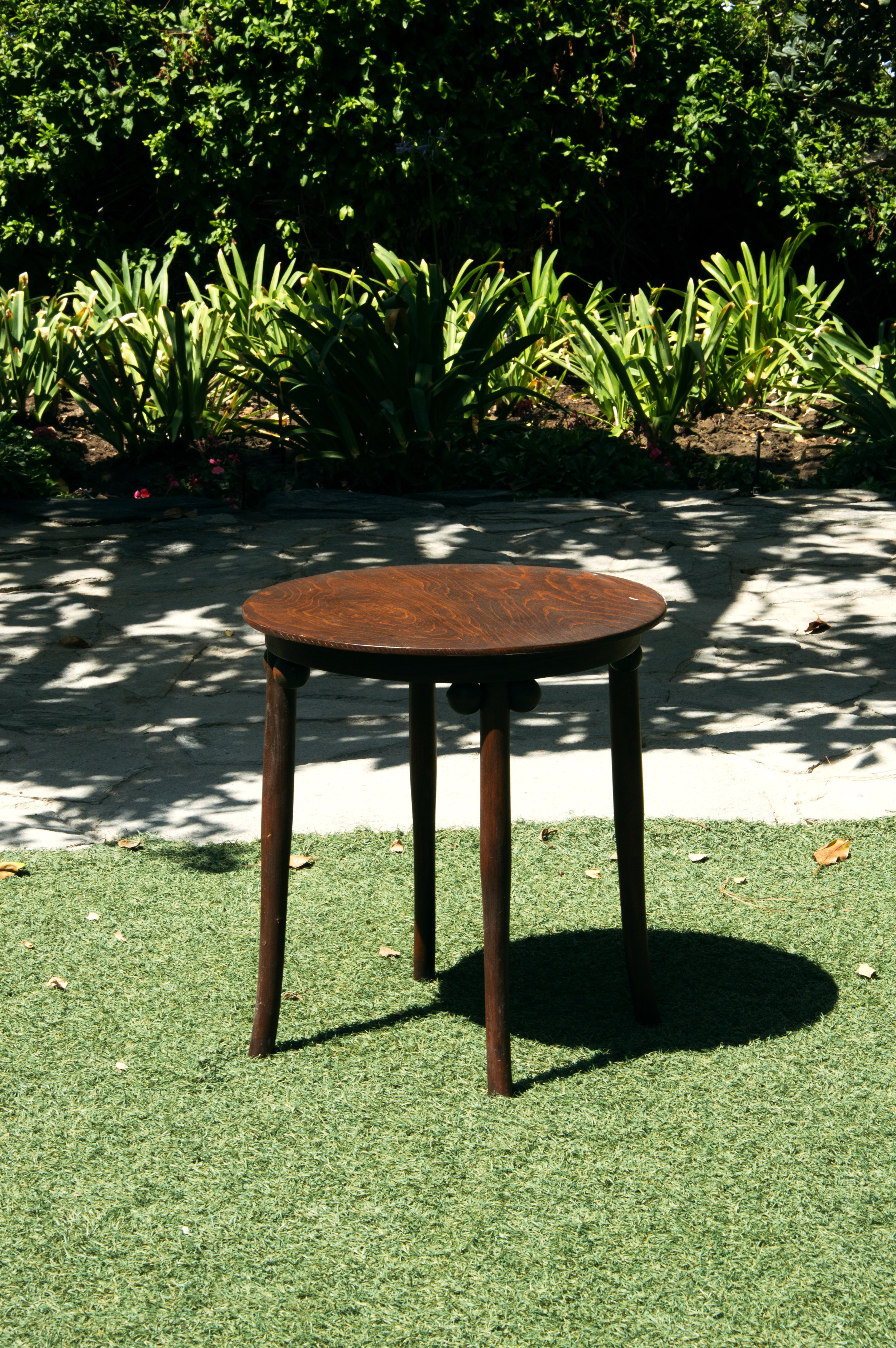 Small Dark Wood Round Table.jpg