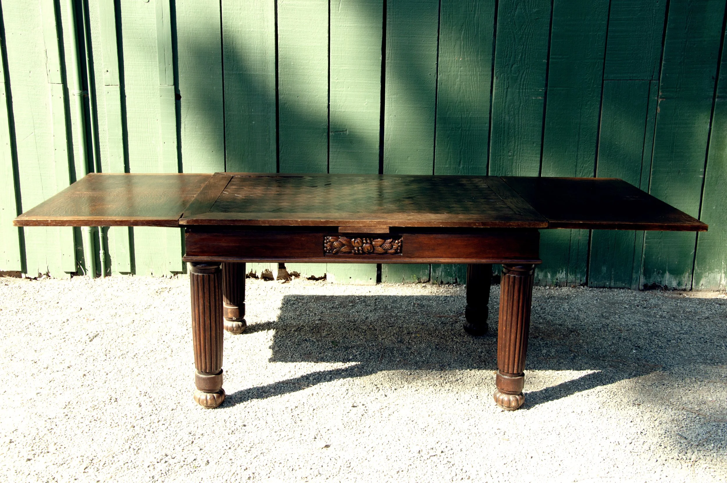 Dark Brown Dining Table w Extensions.jpg