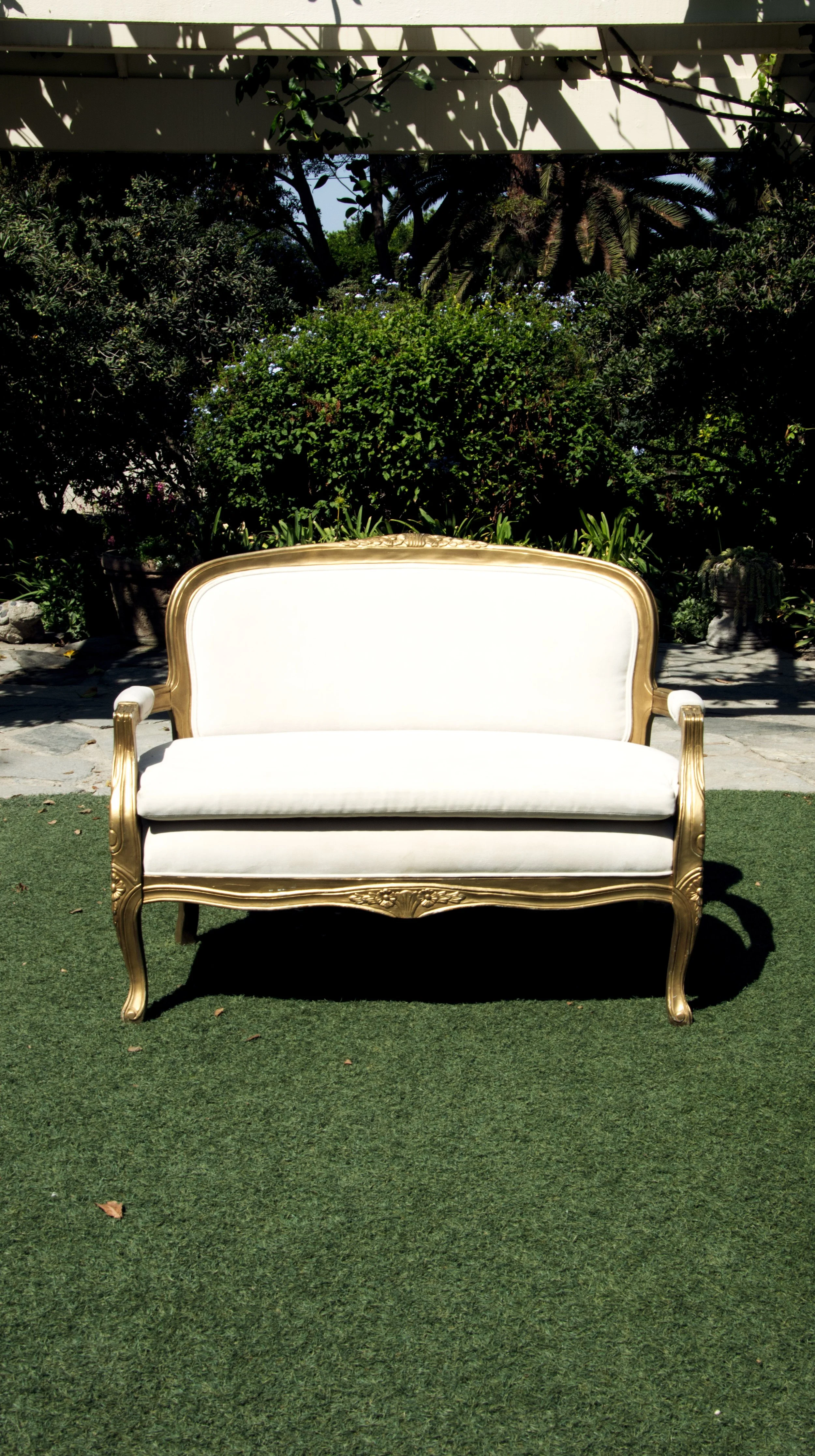 Ivory Gold Trim Settee.jpg