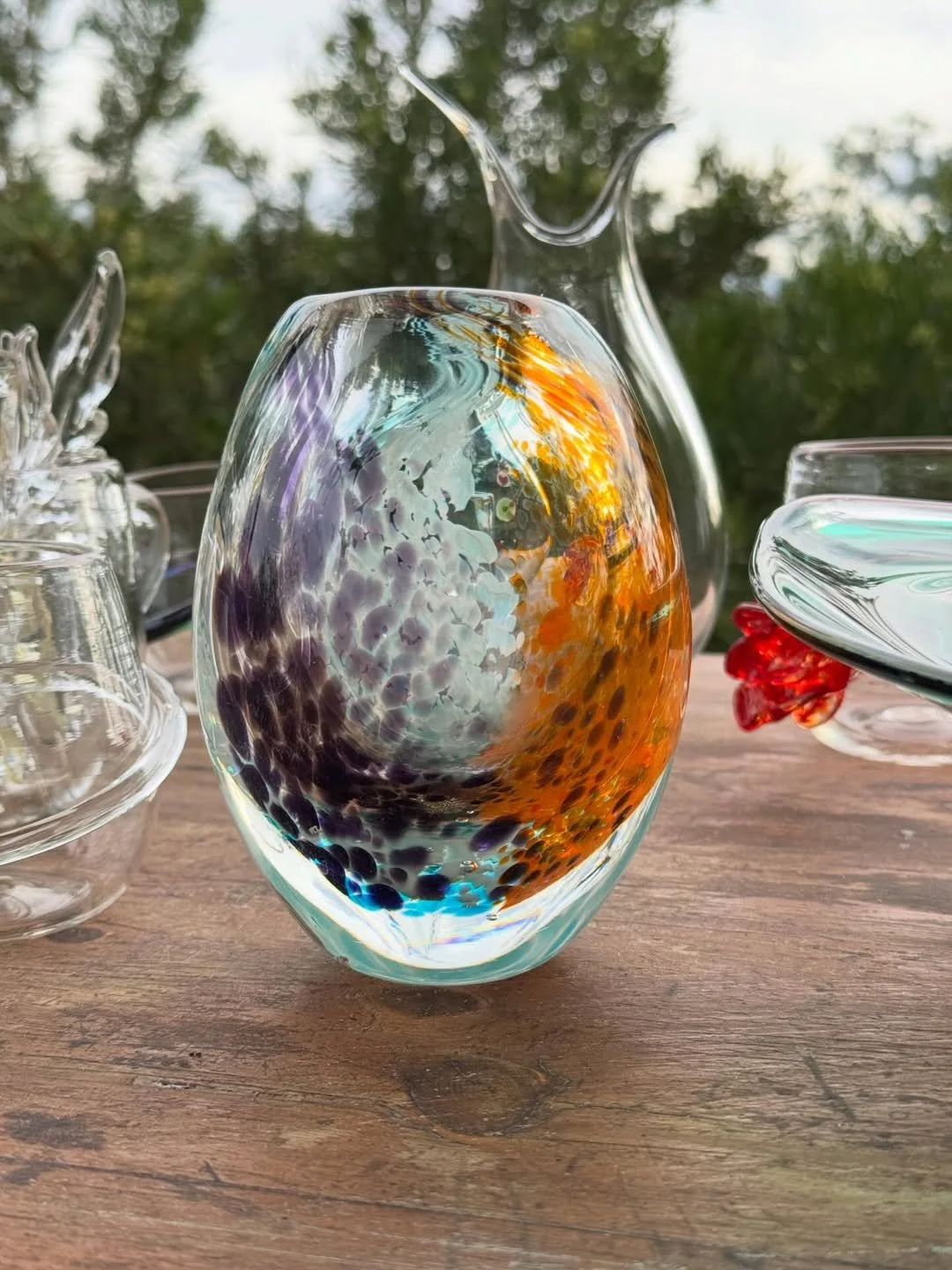 Crafted by Wendy Ploger at the  Sonoran Glass School