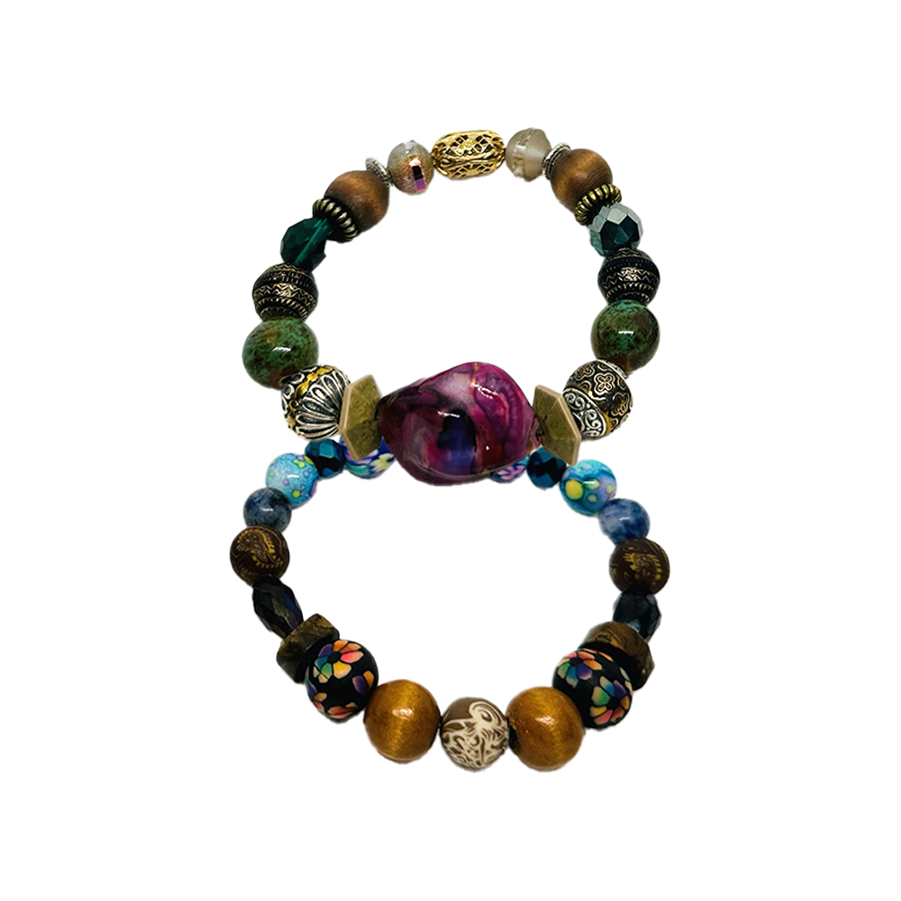 Dark Lilac Bracelet Set