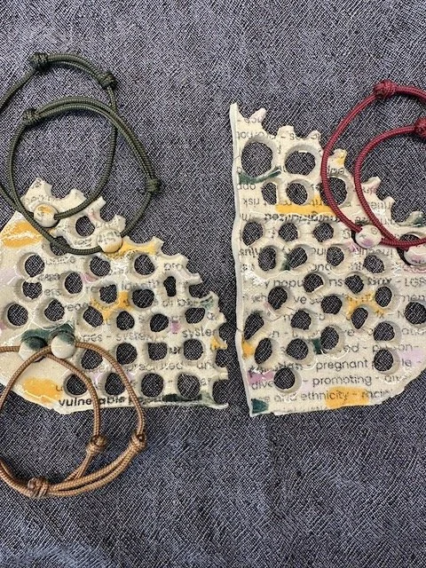 Dot Bracelets on skeleton 