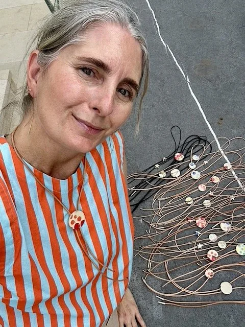 This is me sorting the bolos (and wearing one)