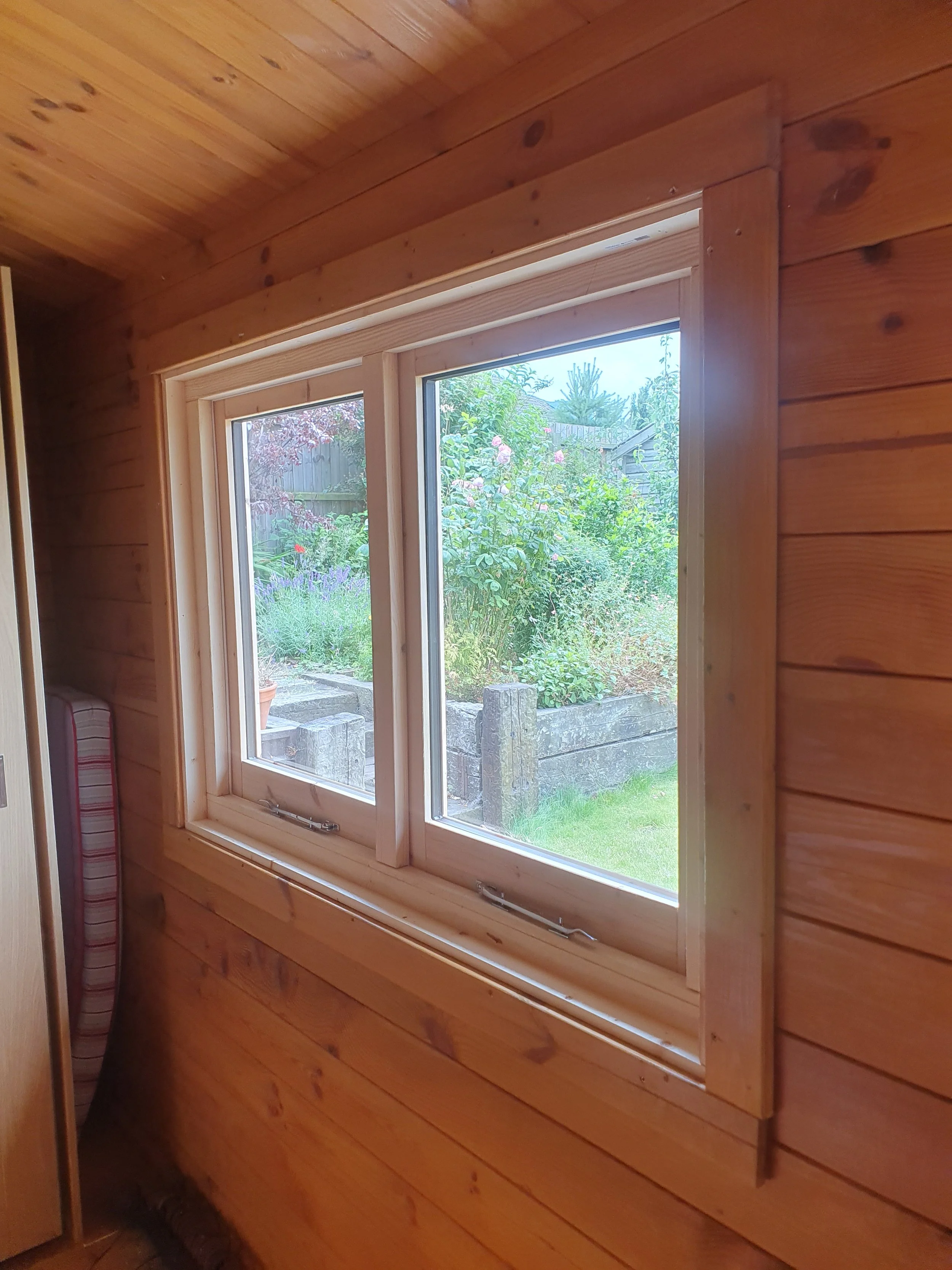 New energy-efficient timber casement windows designed and installed by GS Carpentry & Joinery.