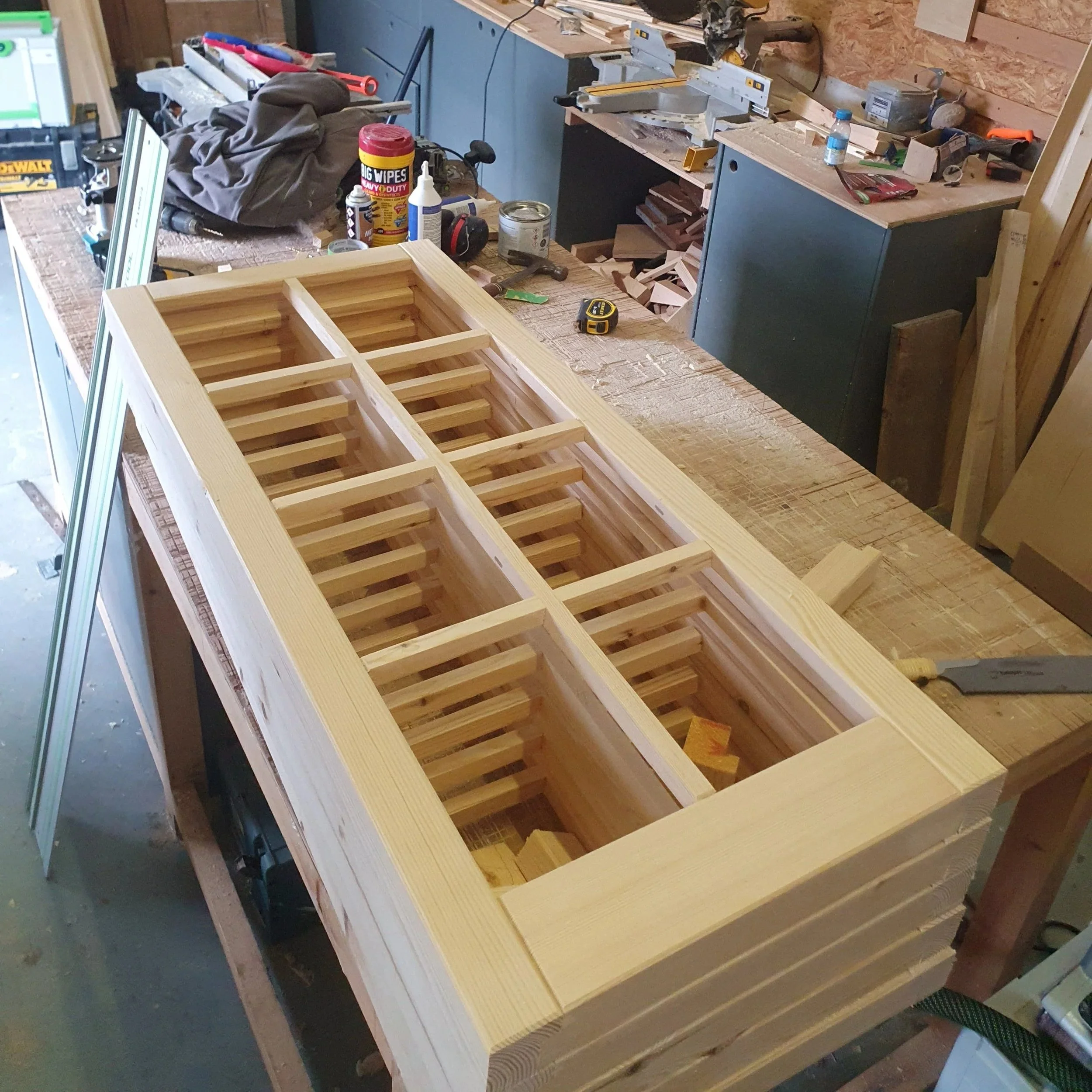 Custom-built softwood windows for a North Norfolk property renovation, handcrafted in Sheringham.