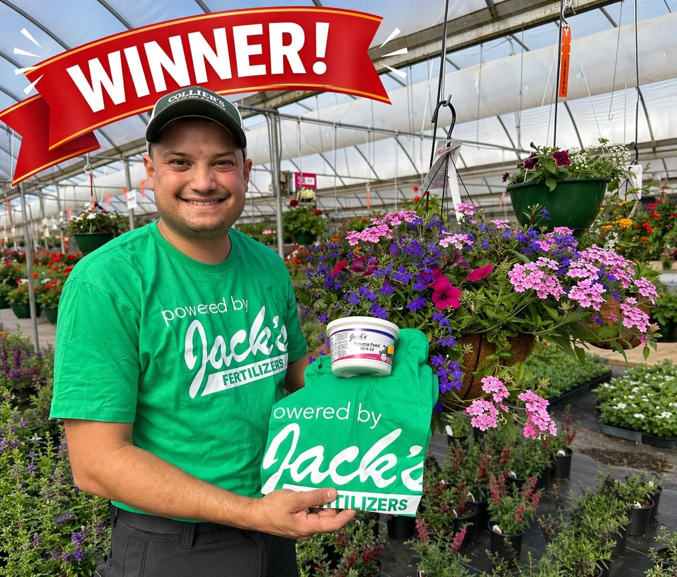 We&rsquo;ve got a winner 🎉

Thanks to everyone who liked, commented, and shared&mdash;we appreciate y&rsquo;all more than you know.

👉 Congrats to Lacy Scoggins 

You&rsquo;ve got an 8oz Jack&rsquo;s Petunia Feed + Jack&rsquo;s t-shirt waiting for 