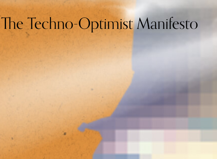 TECHNO-OPTIMIST MANIFESTO - READING