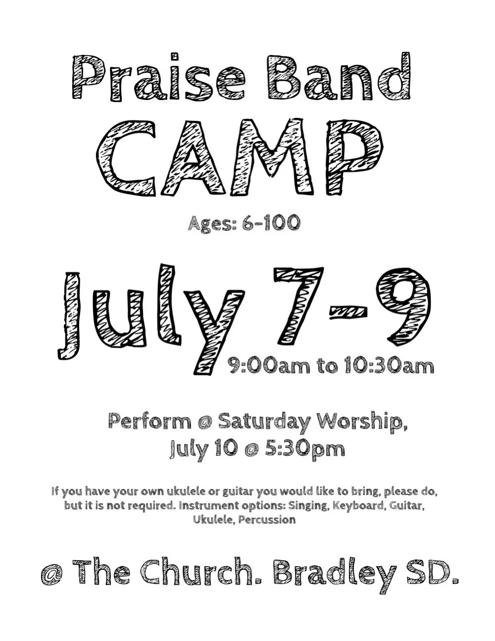 Praise Band Camp!