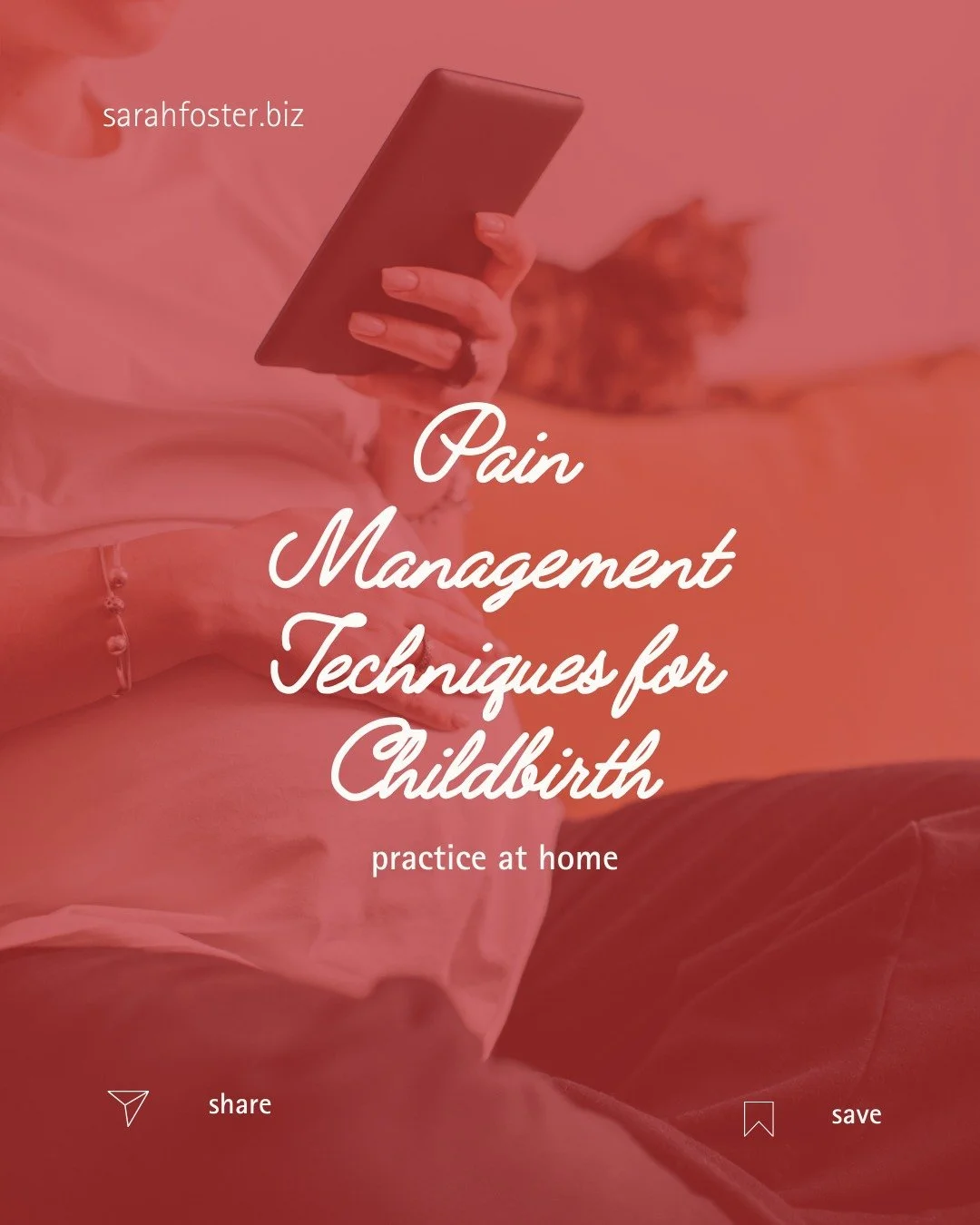 Save this post for simple ways to manage pain during childbirth. Or visit the link in my bio to download a free one page guide to practice at any time.

1️⃣ Breathing techniques &mdash; use intentional breaths to stay present and reduce discomfort
2️