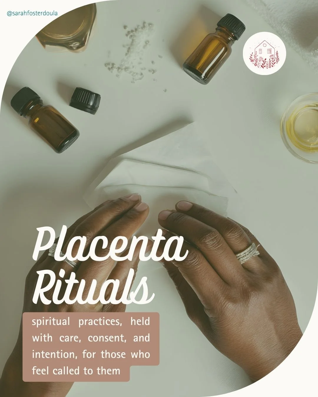 Placenta services are offered as ritual, not requirement.

For some, working with the placenta can be a meaningful way to honor pregnancy, birth, and transition. A moment to pause, reflect, and mark what has been created and released. For others, it 