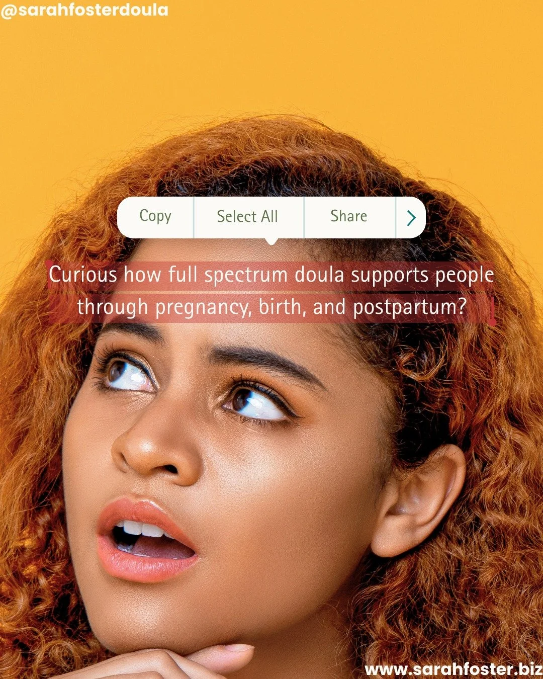 A full spectrum doula supports people through pregnancy, birth, and postpartum by focusing on preparation, education, and advocacy. Not by taking over decisions or directing care providers.

In birth preparation sessions, we talk through options, com