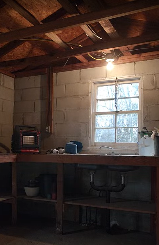 The potting shed - after and cleaned out!